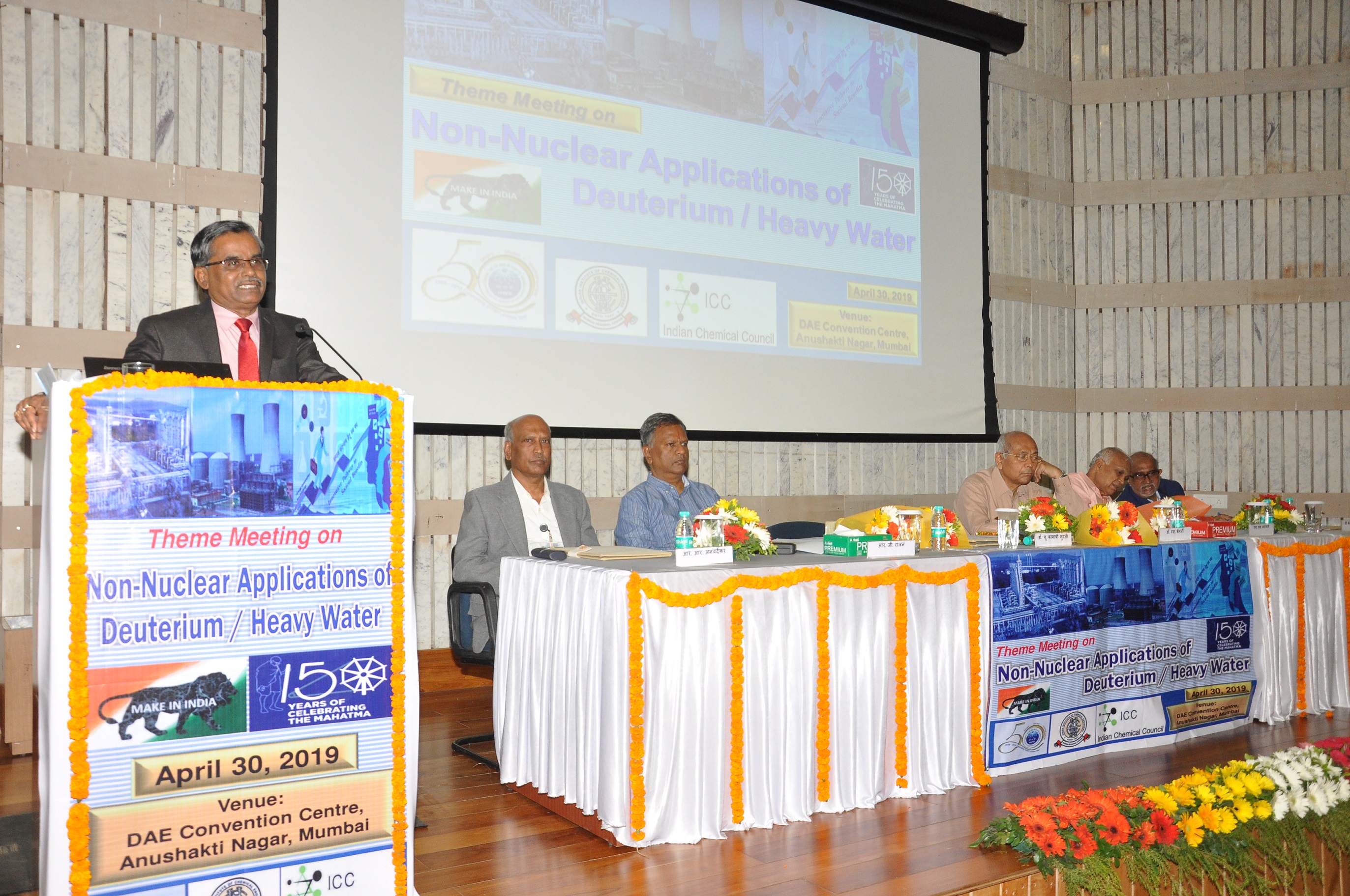 Theme meeting on Non-Nuclear Applications of Deuterium / Heavy Water on 30.04.2019 - Key Note Address by Dr. U. Kamachi Mudali, Chairman and Chief Executive, HWB