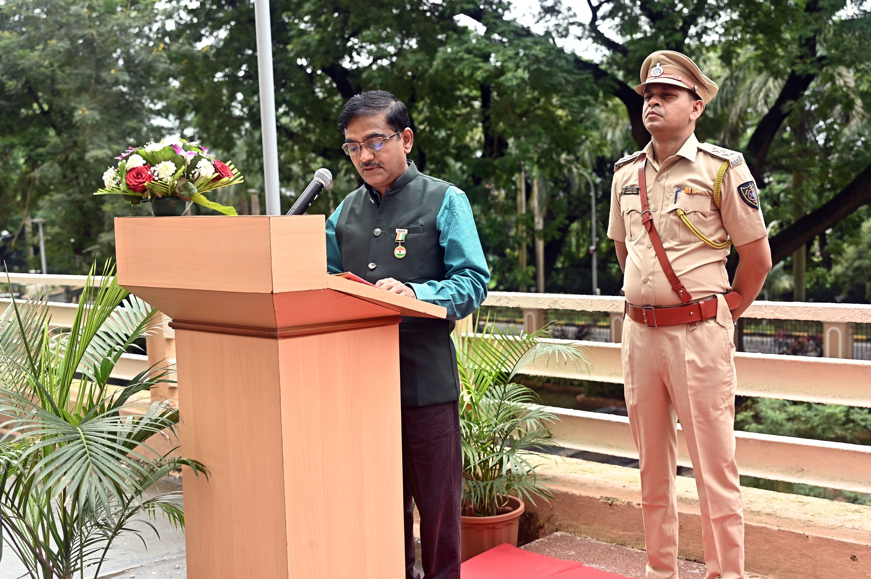 Shri S. Satyakumar, Chairman & Chief Executive, Heavy Water Board presided over the function of Independence Day 2025 as a Chief Guest held at Vikram Sarabhai Bhavan, Anushaktinagar, Mumbai - 400 094