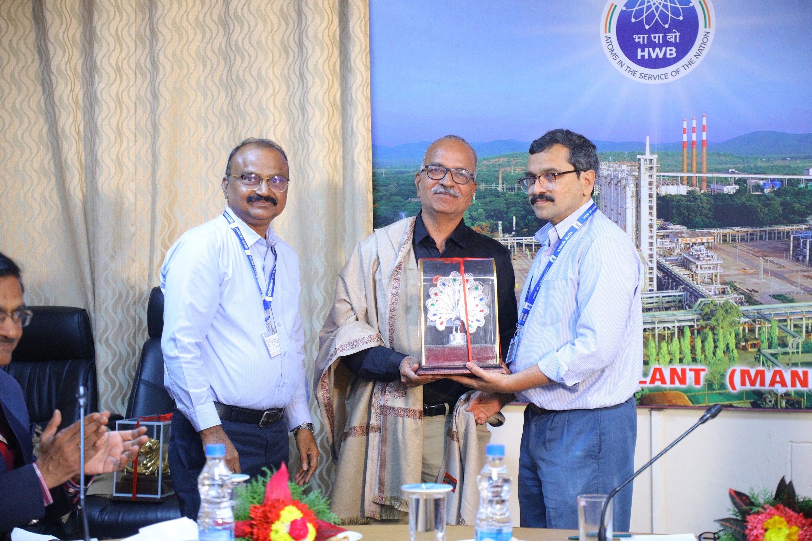 Visit of Dr. A.K. Mohanty, Chairman, AEC & Secretary, DAE; Shri S.Satyakumar, Chief Executive, HWB and Shri Ramakant Sahu, General Manager (ESSA), BRIT to HWP (Manuguru) on 31st January 2026 for attending Handing over of Oxygen-18 enriched water produced