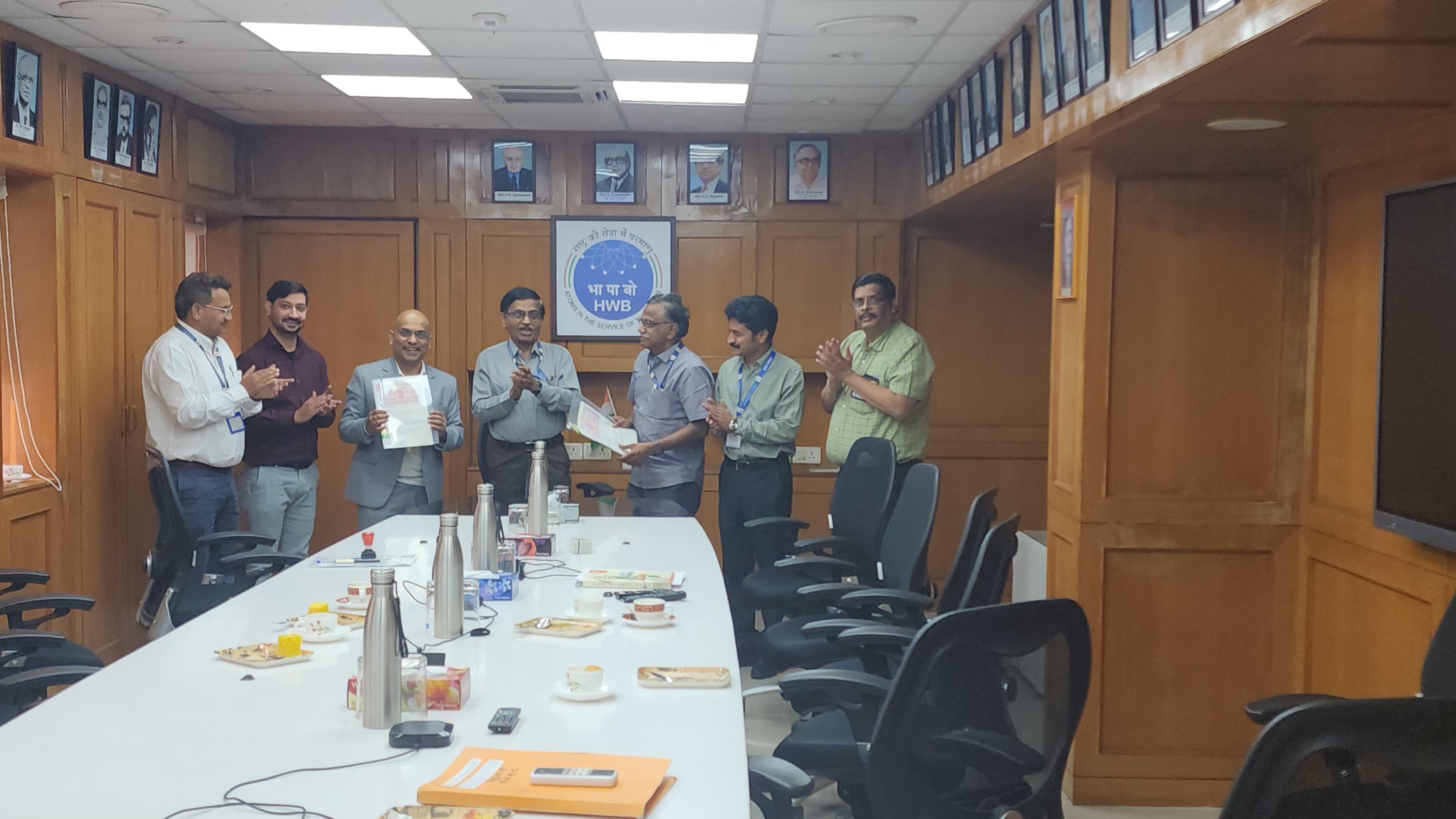 Signing of MoU on 09/12/2024 between M/s Power Trading Corporation India Ltd., Delhi and Heavy Water Board for export of power (upto 20 MWe) from CPP, Heavy Water Plant (Manuguru)