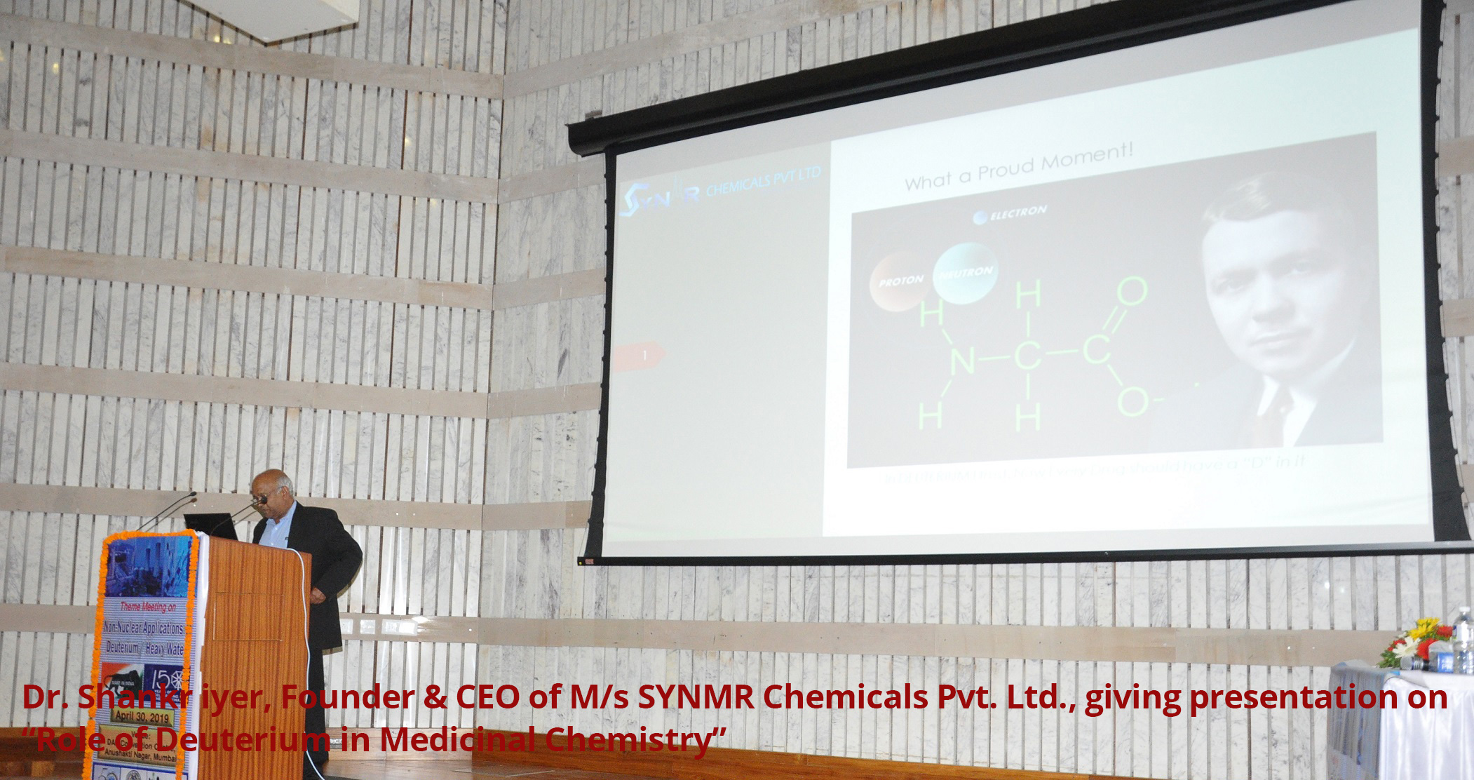 Theme meeting on Non-Nuclear Applications of Deuterium / Heavy Water on 30.04.2019 - Session 3 ( Collaborations with Indian Industry )
