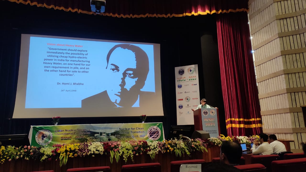 HWB’s Participation in Indian Nuclear Society’s International Conference (INSIC-2023)