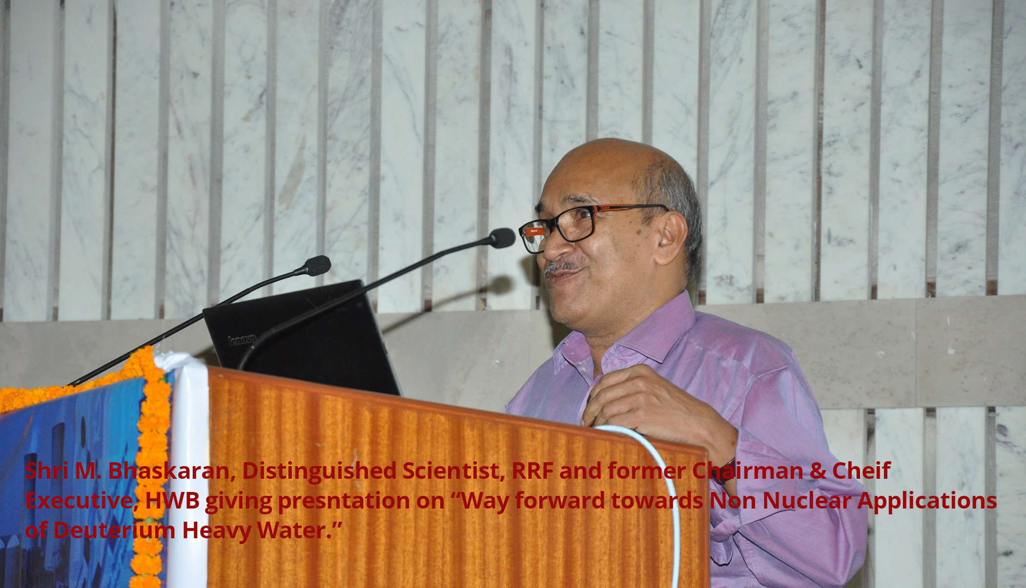 Theme meeting on Non-Nuclear Applications of Deuterium / Heavy Water on 30.04.2019 - Session 3 ( Collaborations with Indian Industry )