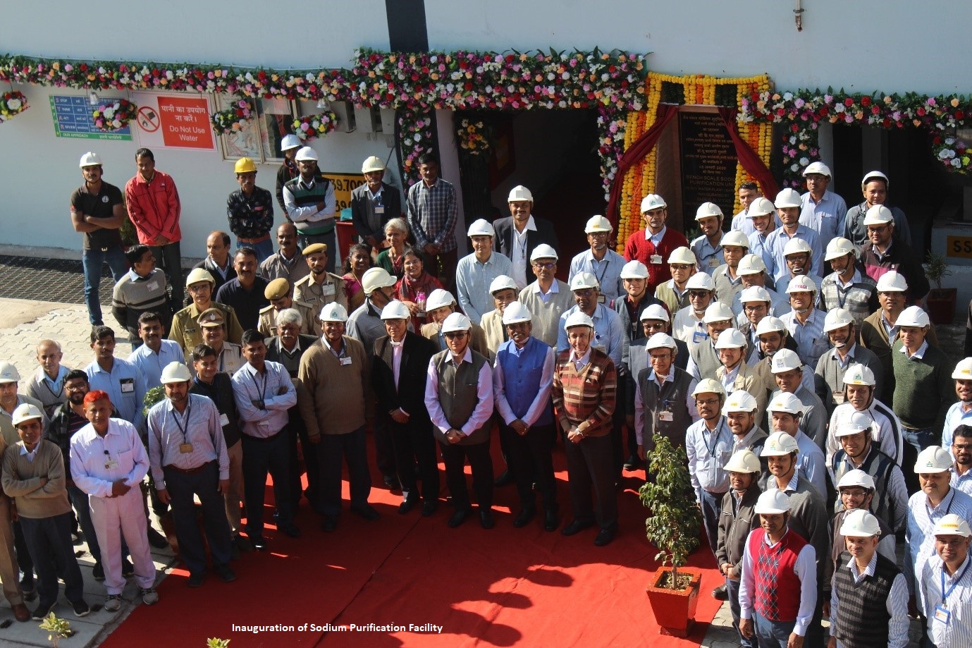 Laying of foundation stone for Nuclear Grade Sodium Metal Plant and inauguration of Sodium Purification Facility by Shri K. N. Vyas, Secretary, DAE & Chairman, Atomic Energy Commission at Heavy Water Plant (Baroda) on 05.01.2020