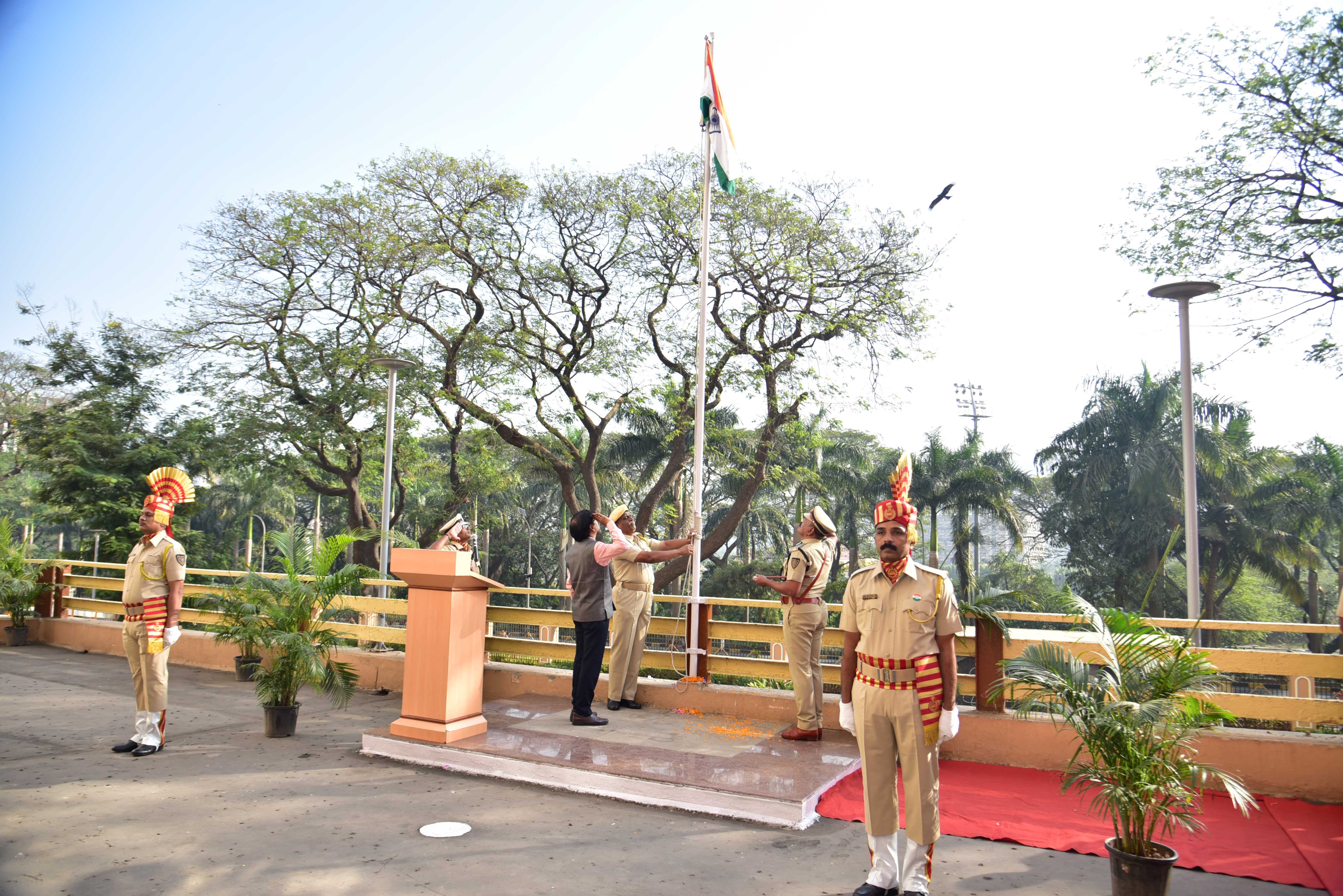 Shri S. Satyakumar, Chairman & Chief Executive, Heavy Water Board presided over the function of Republic Day-2024 as a Chief Guest held at Vikram Sarabhai Bhavan, Anushaktinagar, Mumbai - 400 094