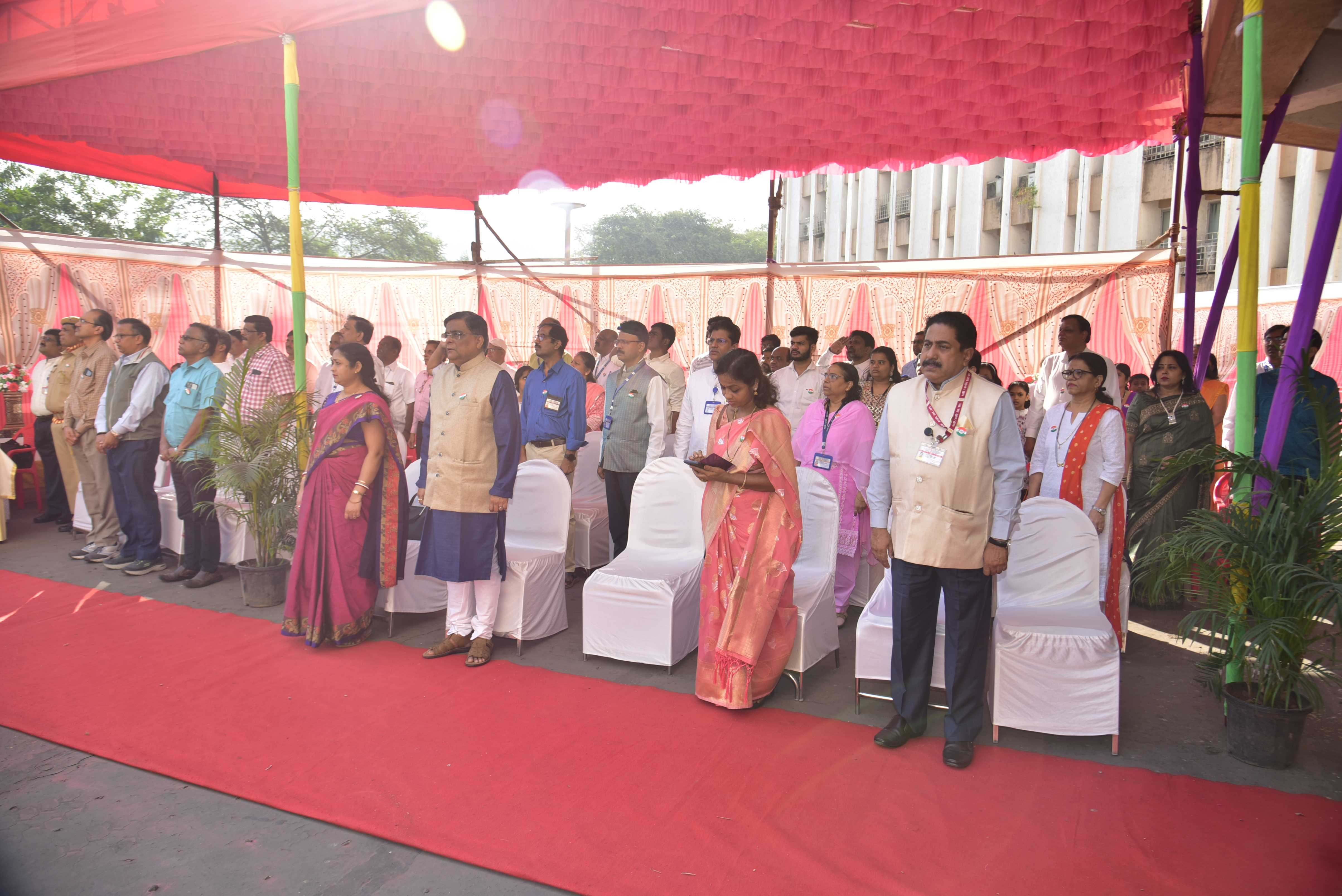 Shri S. Satyakumar, Chairman & Chief Executive, Heavy Water Board presided over the function of Republic Day-2024 as a Chief Guest held at Vikram Sarabhai Bhavan, Anushaktinagar, Mumbai - 400 094