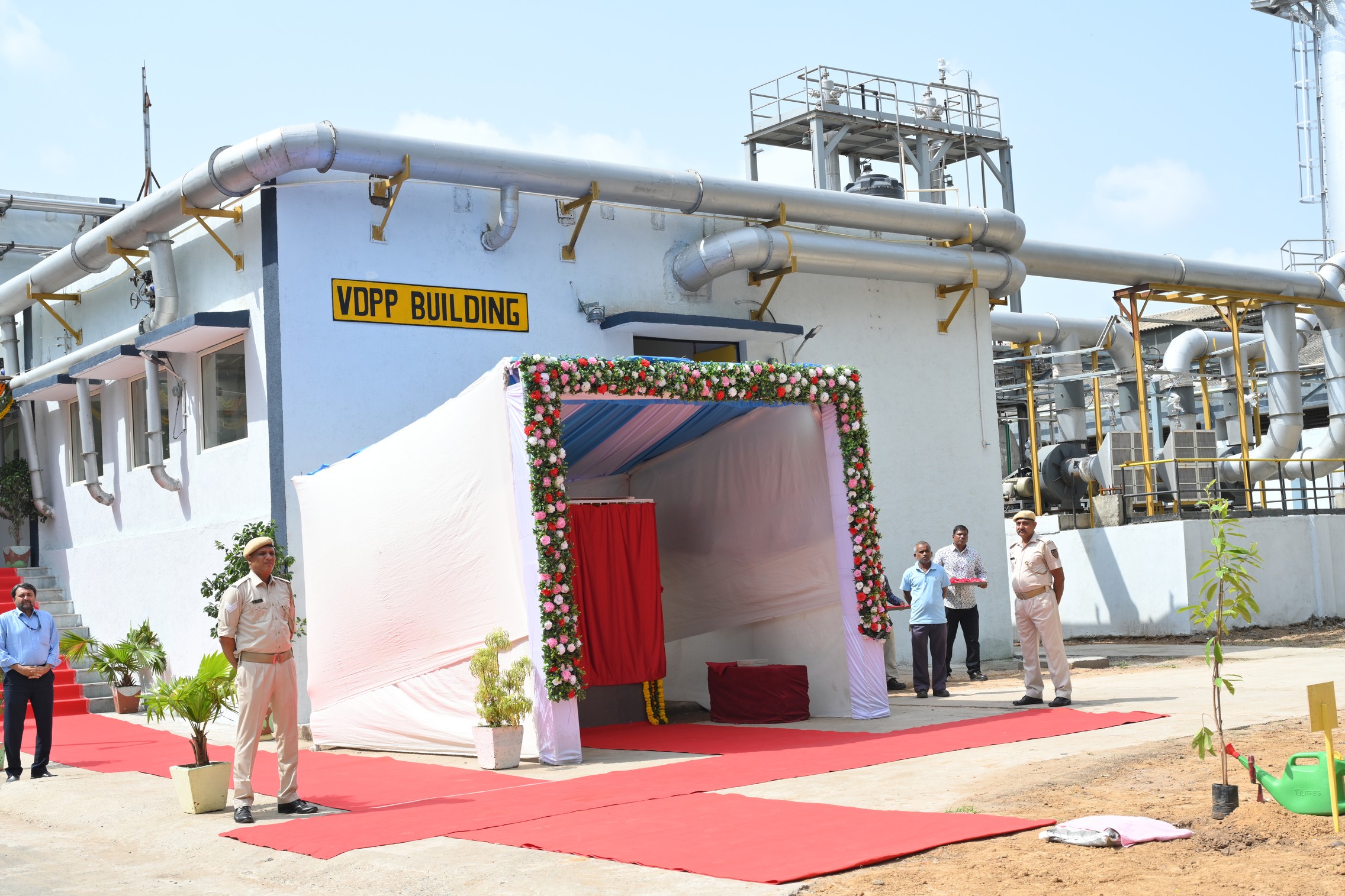 Inauguration of "Versatile Deuterated solvents Production Plant"and"24 KA prototype sodium production facility"by Dr.A.K.Mohanty,Chairman,AEC & Secretary,DAE in the presence of Shri KN Vyas,Homi Bhabha Chair professor;Shri V.V.S.A Prasad,Chairman & CE