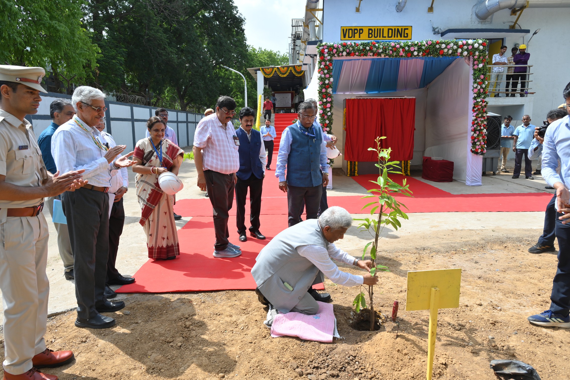 Inauguration of "Versatile Deuterated solvents Production Plant"and"24 KA prototype sodium production facility"by Dr.A.K.Mohanty,Chairman,AEC & Secretary,DAE in the presence of Shri KN Vyas,Homi Bhabha Chair professor;Shri V.V.S.A Prasad,Chairman & CE
