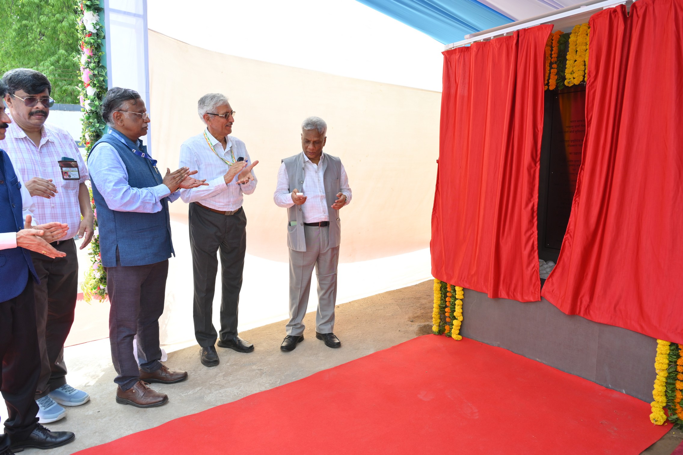 Inauguration of "Versatile Deuterated solvents Production Plant"and"24 KA prototype sodium production facility"by Dr.A.K.Mohanty,Chairman,AEC & Secretary,DAE in the presence of Shri KN Vyas,Homi Bhabha Chair professor;Shri V.V.S.A Prasad,Chairman & CE