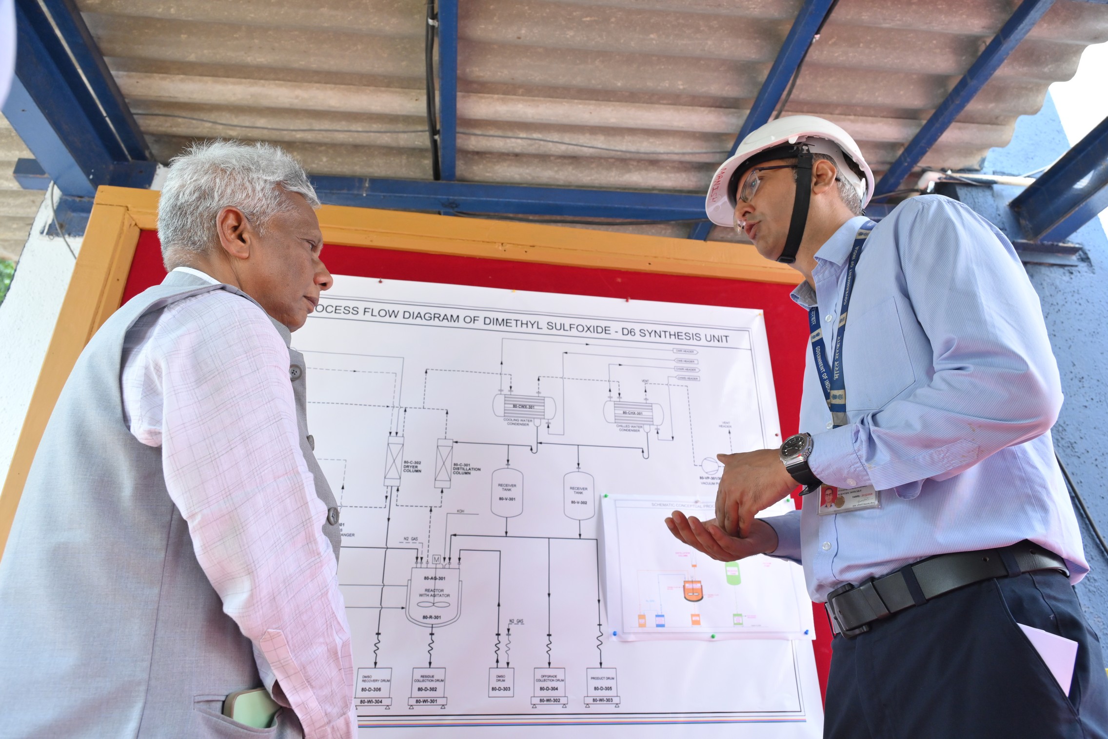 Inauguration of "Versatile Deuterated solvents Production Plant"and"24 KA prototype sodium production facility"by Dr.A.K.Mohanty,Chairman,AEC & Secretary,DAE in the presence of Shri KN Vyas,Homi Bhabha Chair professor;Shri V.V.S.A Prasad,Chairman & CE
