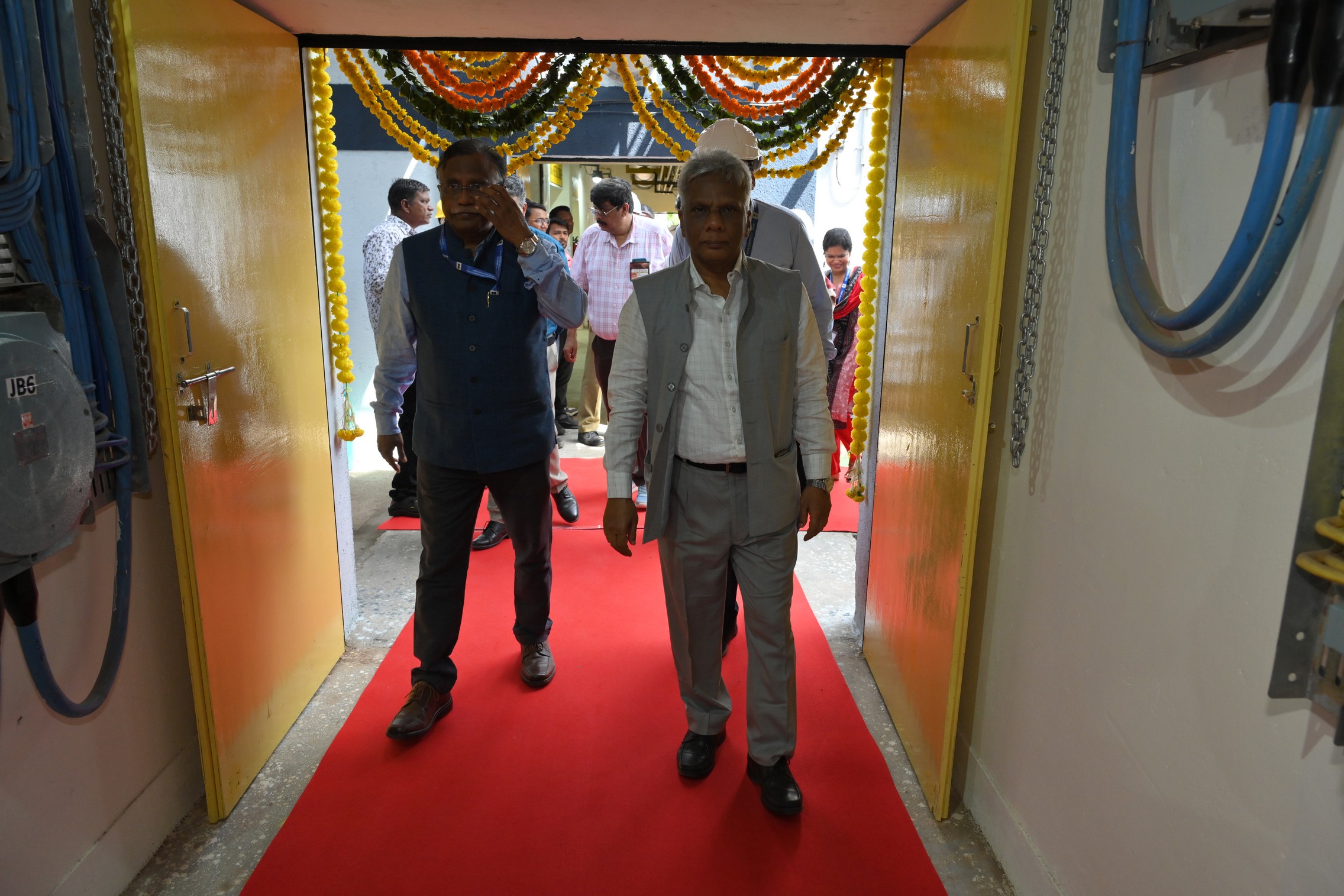 Inauguration of "Versatile Deuterated solvents Production Plant"and"24 KA prototype sodium production facility"by Dr.A.K.Mohanty,Chairman,AEC & Secretary,DAE in the presence of Shri KN Vyas,Homi Bhabha Chair professor;Shri V.V.S.A Prasad,Chairman & CE