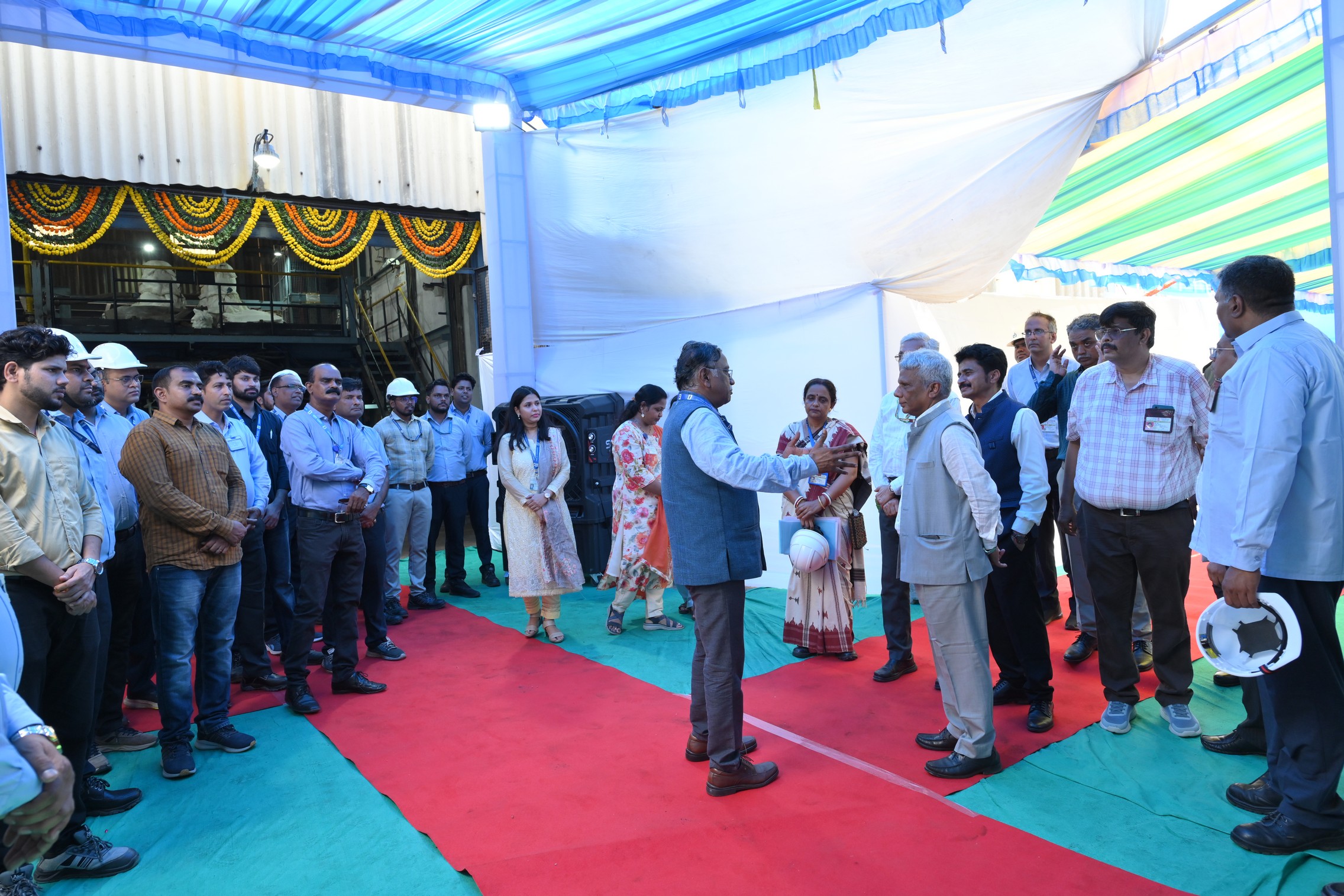 Inauguration of "Versatile Deuterated solvents Production Plant"and"24 KA prototype sodium production facility"by Dr.A.K.Mohanty,Chairman,AEC & Secretary,DAE in the presence of Shri KN Vyas,Homi Bhabha Chair professor;Shri V.V.S.A Prasad,Chairman & CE