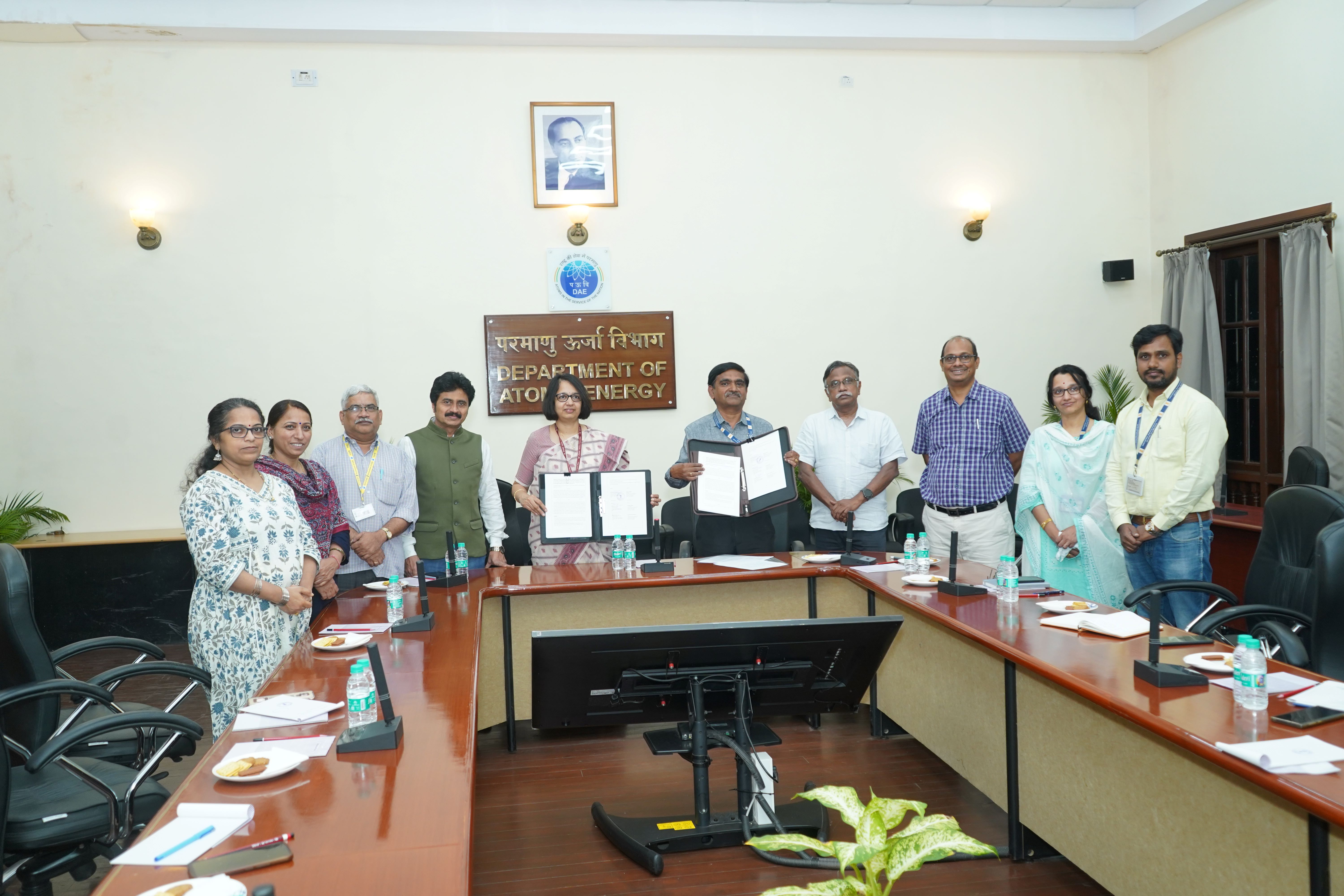 Heavy Water Board, DAE signs an agreement with M/s Nucleoelectrica Argentina S.A. (NASA) for supply of Heavy Water for applications in Pressurized Heavy Water Reactors being operated by M/s NASA over a period of 4 years on November 04, 2024