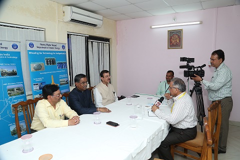 Visit of Dr. U. Kamachi Mudali, Chief Executive, HWB to Heavy Water Plant, Kota and NUJ-DAE journalist meet at Kota on 5th & 6th August 2019