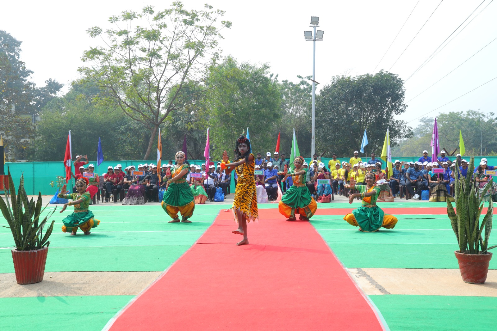 Opening Ceremony of Badminton Event of XXXIX Annual DAE Sports&Cultural Meet held at HWP,Manuguru on 10th February 2025 by Shri D.K. Shukla,Chairman,AERB & Chief Guest in the presence of Shri S. Satyakumar,Chief Executive and Shri Mudit Srivastava,IFA,HWB