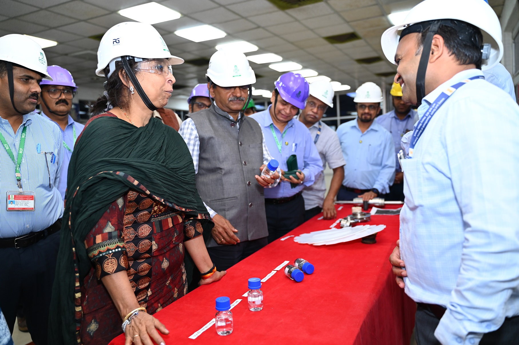 Visit of Ms Seema Jain, Member Finance, AEC to HWP, Thal on 10th June 2025 along with Shri S. Satyakumar, Chairman & Chief Executive; Shri V.V.S.A. Prasad, Director (Operation); Shri Mudit Srivastava, IFA, Heavy Water Board; Shri D.C. Ojha, OSD, HWP, Thal