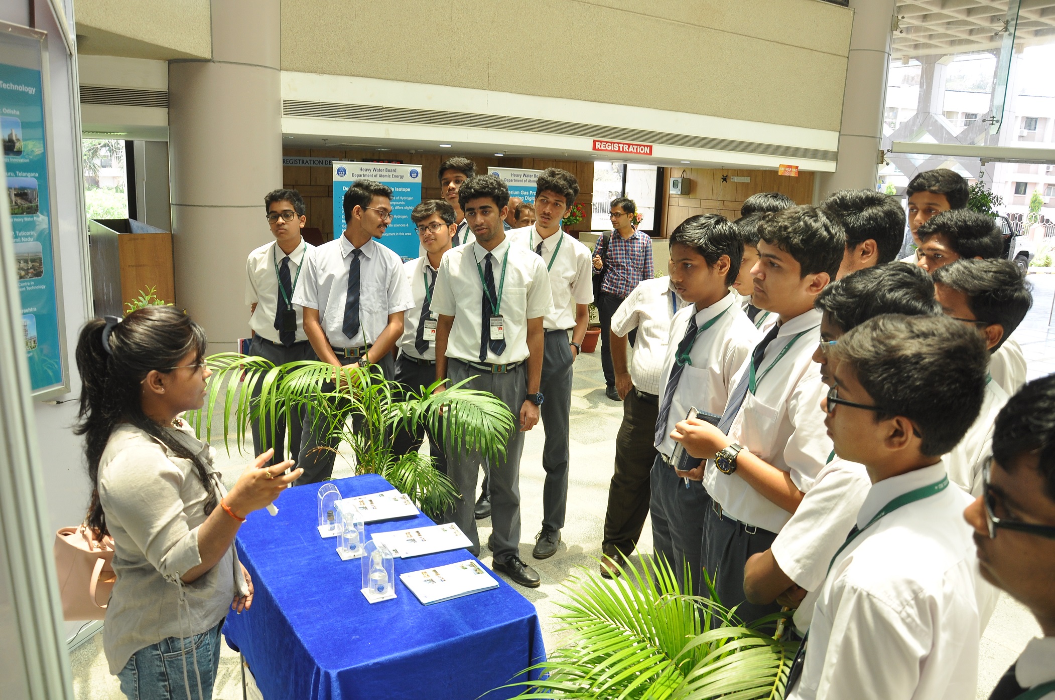 Heavy Water Projects Board - Golden Jubilee Celebration: 01.05.2019 - Exhibition visit by AECS Students