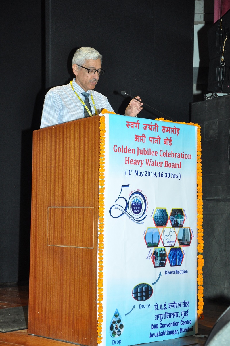 Heavy Water Projects Board - Golden Jubilee Celebration: 01.05.2019 - Address by Shri. K. N. Vyas, Secretary, DAE & Chairman, AEC