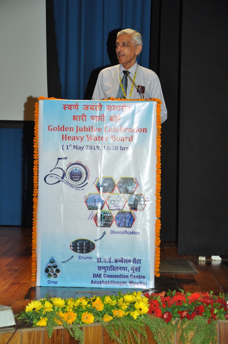 Heavy Water Projects Board - Golden Jubilee Celebration: 01.05.2019 - Address by Shri. K. N. Vyas, Secretary, DAE & Chairman, AEC