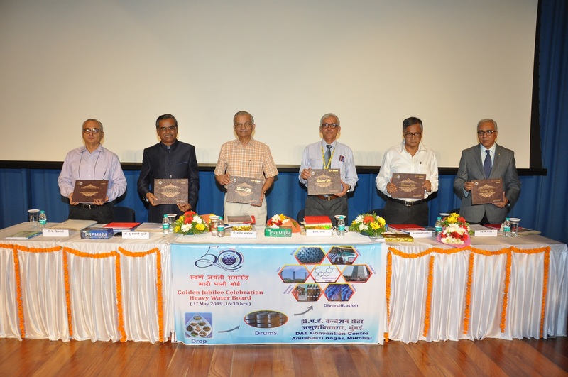 Heavy Water Projects Board - Golden Jubilee Celebration: 01.05.2019 - Release of Coffee Table Book by Dr. Anil Kakodkar, Member, AEC & Chairman, Rajiv Gandhi Science & Technology Commission