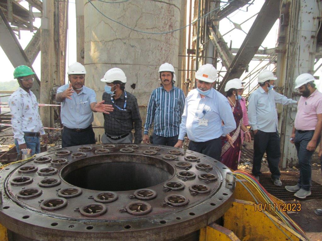 Visit of Shri S. Satyakumar, Chief Executive & Shri V.V.S.A. Prasad, Director (Operation), HWB to Heavy Water Board Facility Vadodara on 9th & 10th November 2023