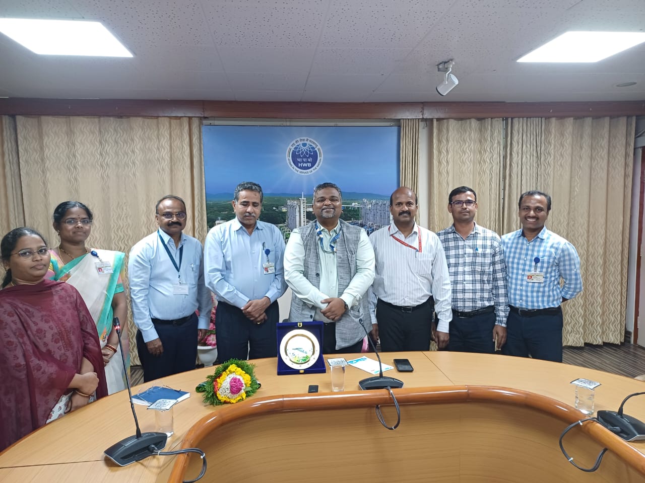 Foundation Stone Laying Ceremony of Expansion of Boron Carbide Pelletisation Plant” at HWP (Manuguru) held at HWP (Manuguru) on 10th February 2025 by Shri D.K.Shukla,Chairman,AERB in the presence of Shri S.Satyakumar,CE and Shri Mudit Srivastava,IFA,HWB
