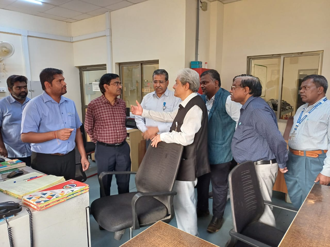 Foundation Stone Laying Ceremony of Expansion of Boron Carbide Pelletisation Plant” at HWP (Manuguru) held at HWP (Manuguru) on 10th February 2025 by Shri D.K.Shukla,Chairman,AERB in the presence of Shri S.Satyakumar,CE and Shri Mudit Srivastava,IFA,HWB