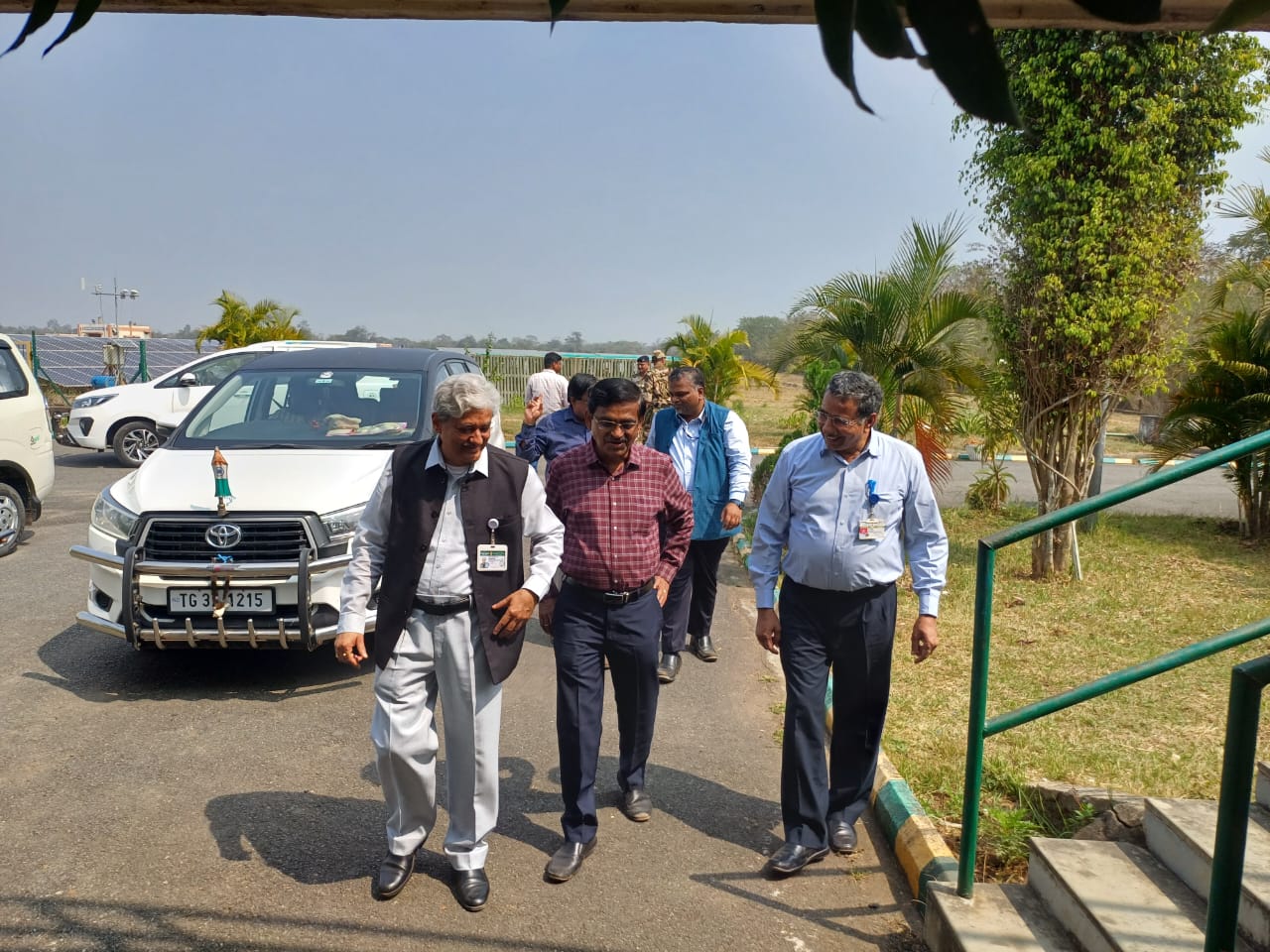 Foundation Stone Laying Ceremony of Expansion of Boron Carbide Pelletisation Plant” at HWP (Manuguru) held at HWP (Manuguru) on 10th February 2025 by Shri D.K.Shukla,Chairman,AERB in the presence of Shri S.Satyakumar,CE and Shri Mudit Srivastava,IFA,HWB