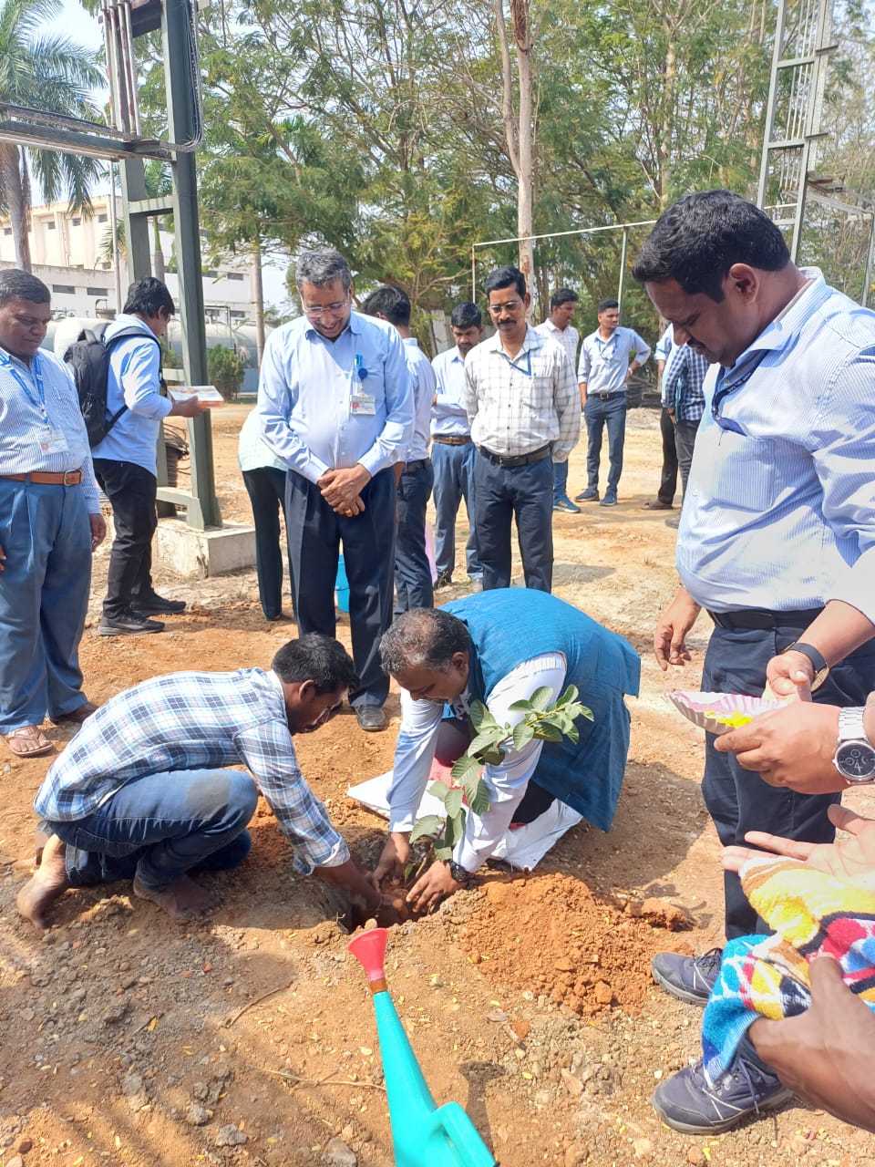 Foundation Stone Laying Ceremony of Expansion of Boron Carbide Pelletisation Plant” at HWP (Manuguru) held at HWP (Manuguru) on 10th February 2025 by Shri D.K.Shukla,Chairman,AERB in the presence of Shri S.Satyakumar,CE and Shri Mudit Srivastava,IFA,HWB