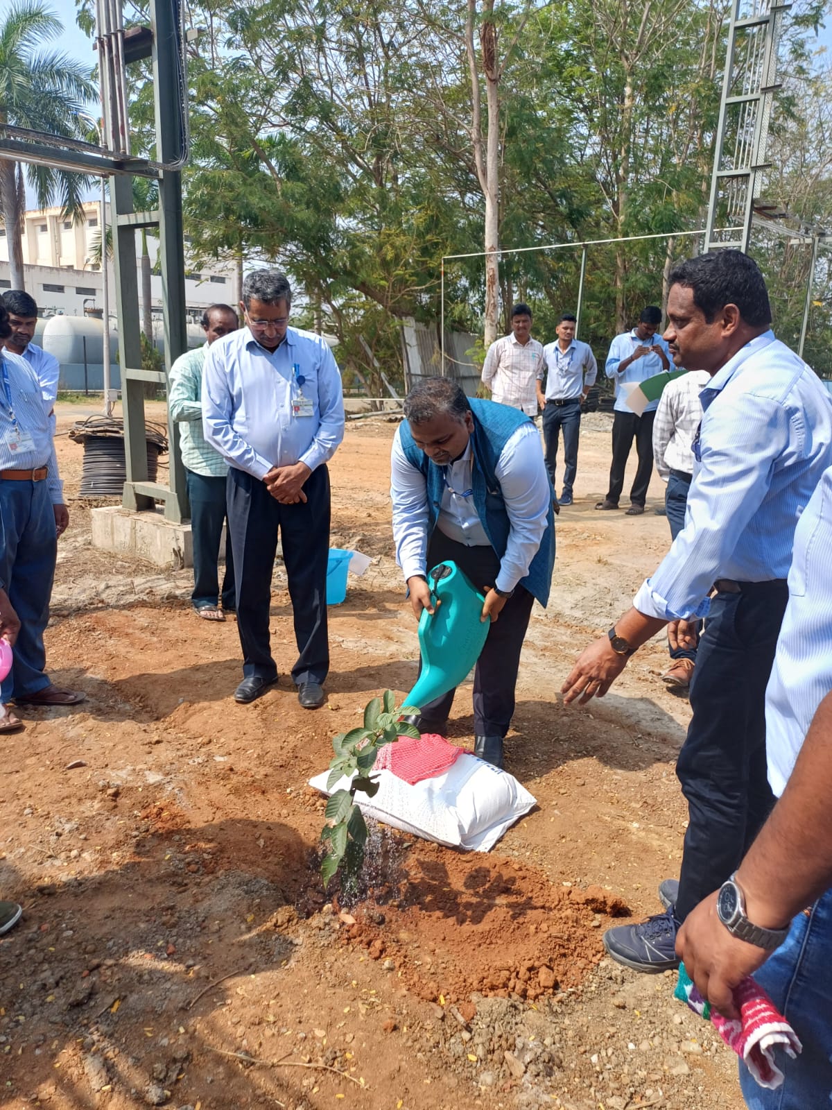 Foundation Stone Laying Ceremony of Expansion of Boron Carbide Pelletisation Plant” at HWP (Manuguru) held at HWP (Manuguru) on 10th February 2025 by Shri D.K.Shukla,Chairman,AERB in the presence of Shri S.Satyakumar,CE and Shri Mudit Srivastava,IFA,HWB
