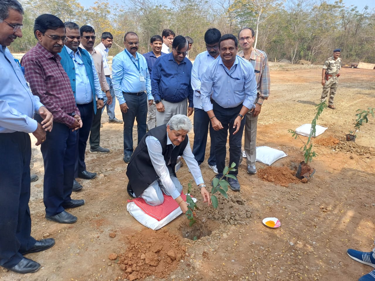 Foundation Stone Laying Ceremony of Expansion of Boron Carbide Pelletisation Plant” at HWP (Manuguru) held at HWP (Manuguru) on 10th February 2025 by Shri D.K.Shukla,Chairman,AERB in the presence of Shri S.Satyakumar,CE and Shri Mudit Srivastava,IFA,HWB