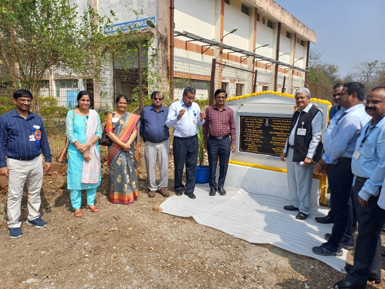 Foundation Stone Laying Ceremony of Expansion of Boron Carbide Pelletisation Plant” at HWP (Manuguru) held at HWP (Manuguru) on 10th February 2025 by Shri D.K.Shukla,Chairman,AERB in the presence of Shri S.Satyakumar,CE and Shri Mudit Srivastava,IFA,HWB