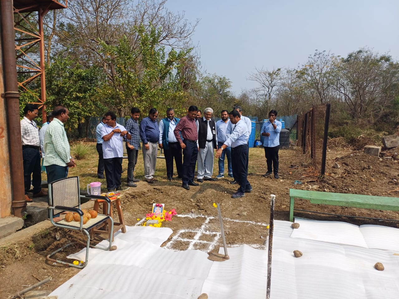 Foundation Stone Laying Ceremony of Expansion of Boron Carbide Pelletisation Plant” at HWP (Manuguru) held at HWP (Manuguru) on 10th February 2025 by Shri D.K.Shukla,Chairman,AERB in the presence of Shri S.Satyakumar,CE and Shri Mudit Srivastava,IFA,HWB
