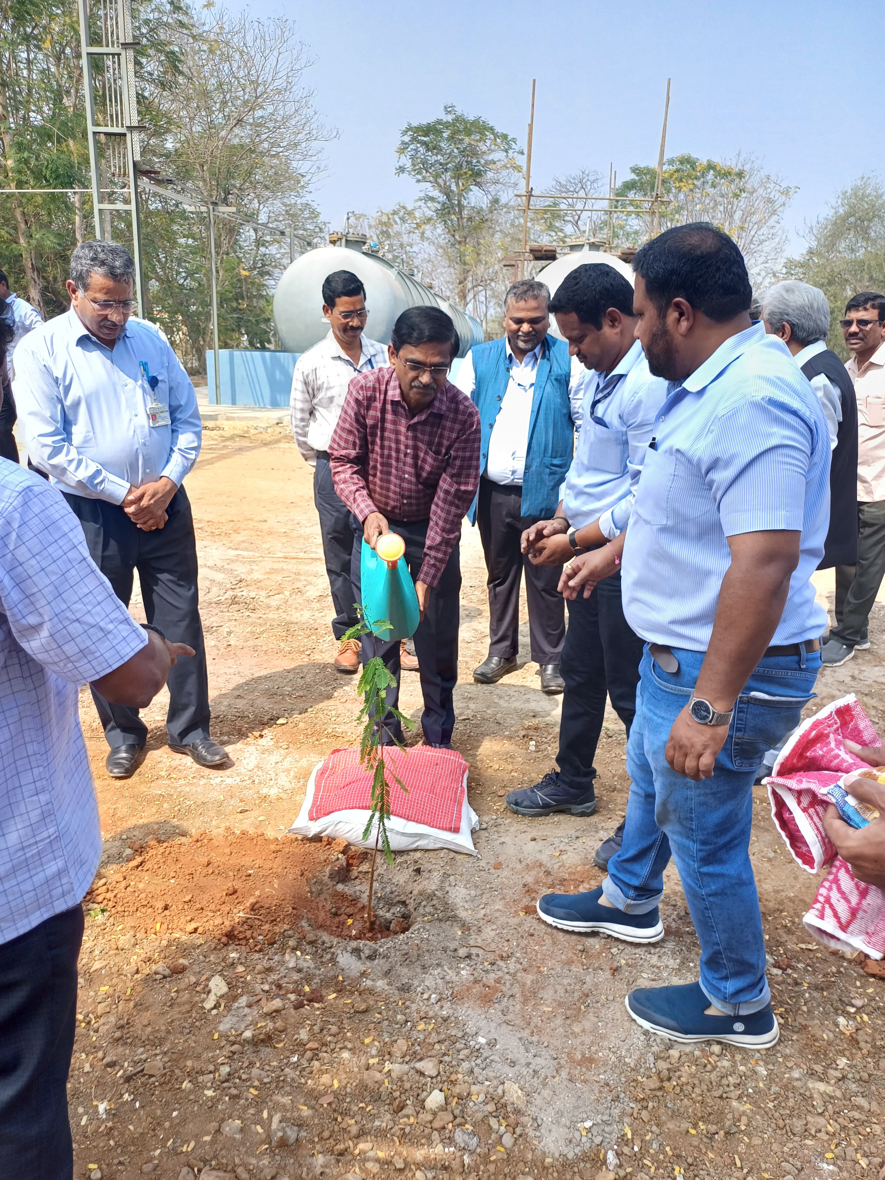 Foundation Stone Laying Ceremony of Expansion of Boron Carbide Pelletisation Plant” at HWP (Manuguru) held at HWP (Manuguru) on 10th February 2025 by Shri D.K.Shukla,Chairman,AERB in the presence of Shri S.Satyakumar,CE and Shri Mudit Srivastava,IFA,HWB