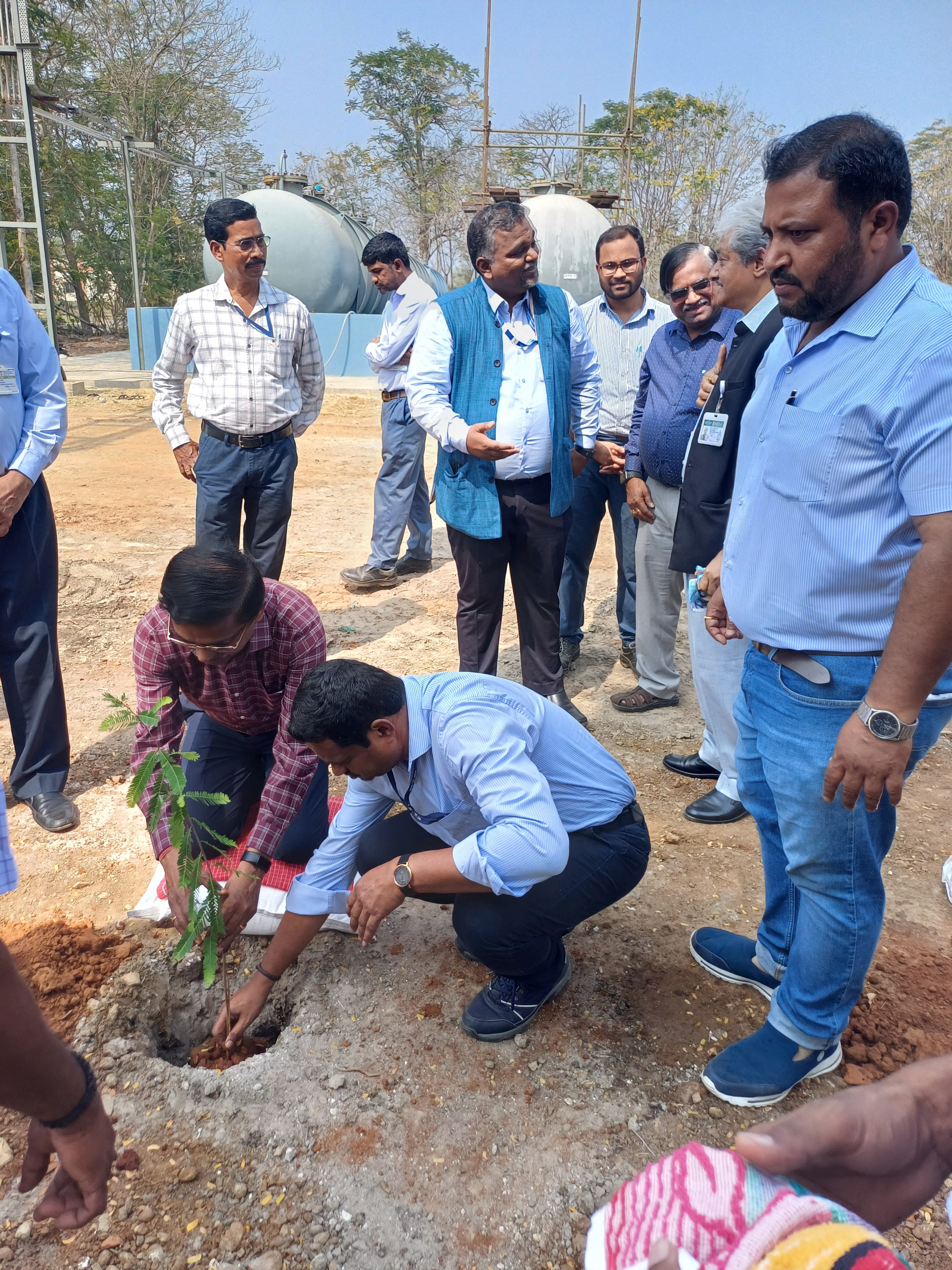 Foundation Stone Laying Ceremony of Expansion of Boron Carbide Pelletisation Plant” at HWP (Manuguru) held at HWP (Manuguru) on 10th February 2025 by Shri D.K.Shukla,Chairman,AERB in the presence of Shri S.Satyakumar,CE and Shri Mudit Srivastava,IFA,HWB