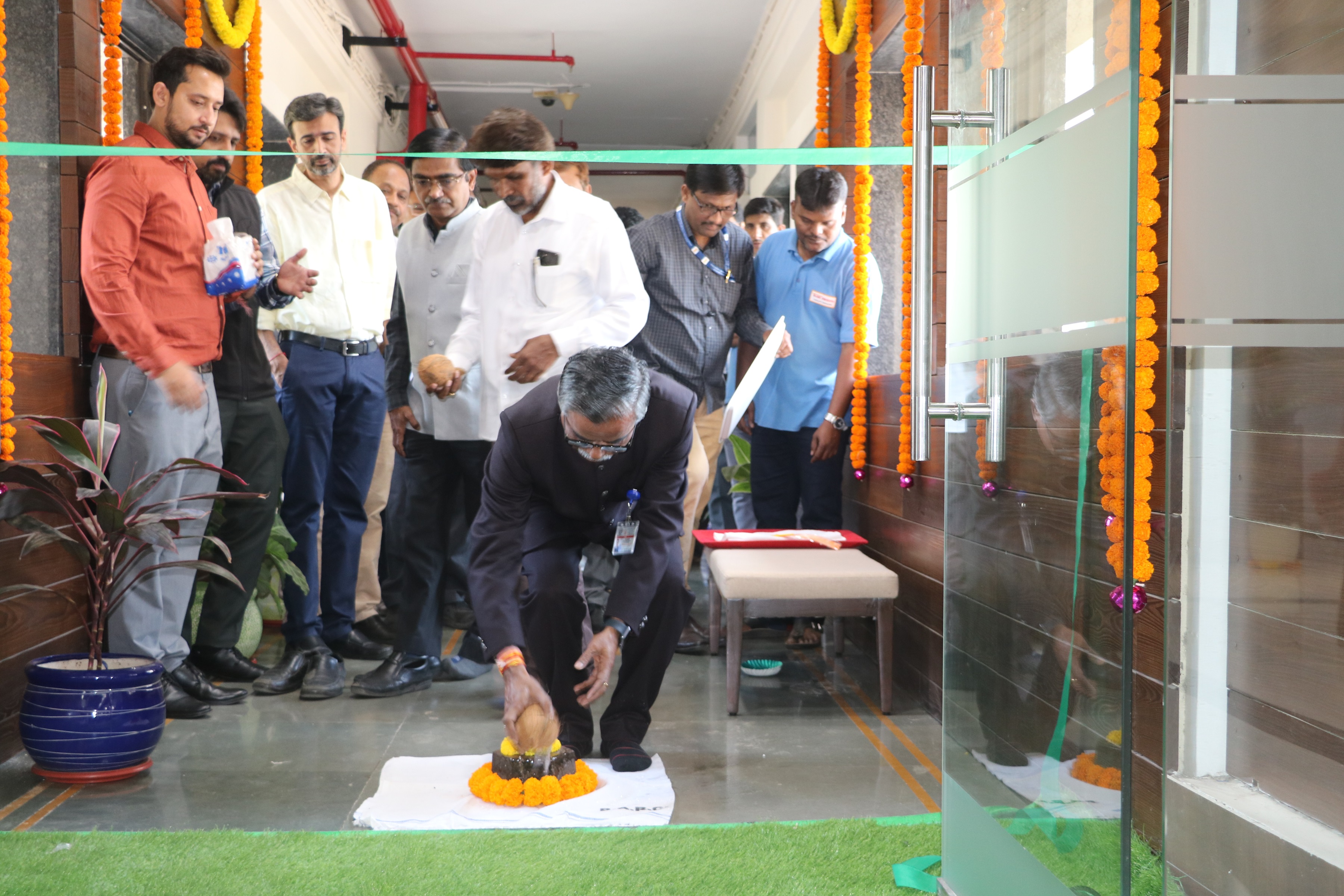 Inauguration of Entrance Lobby at 5th Floor, Heavy Water Board on 2nd January 2025 by Dr. U. Kamachi Mudali, Vice Chancellor, HBNI and Chief Guest