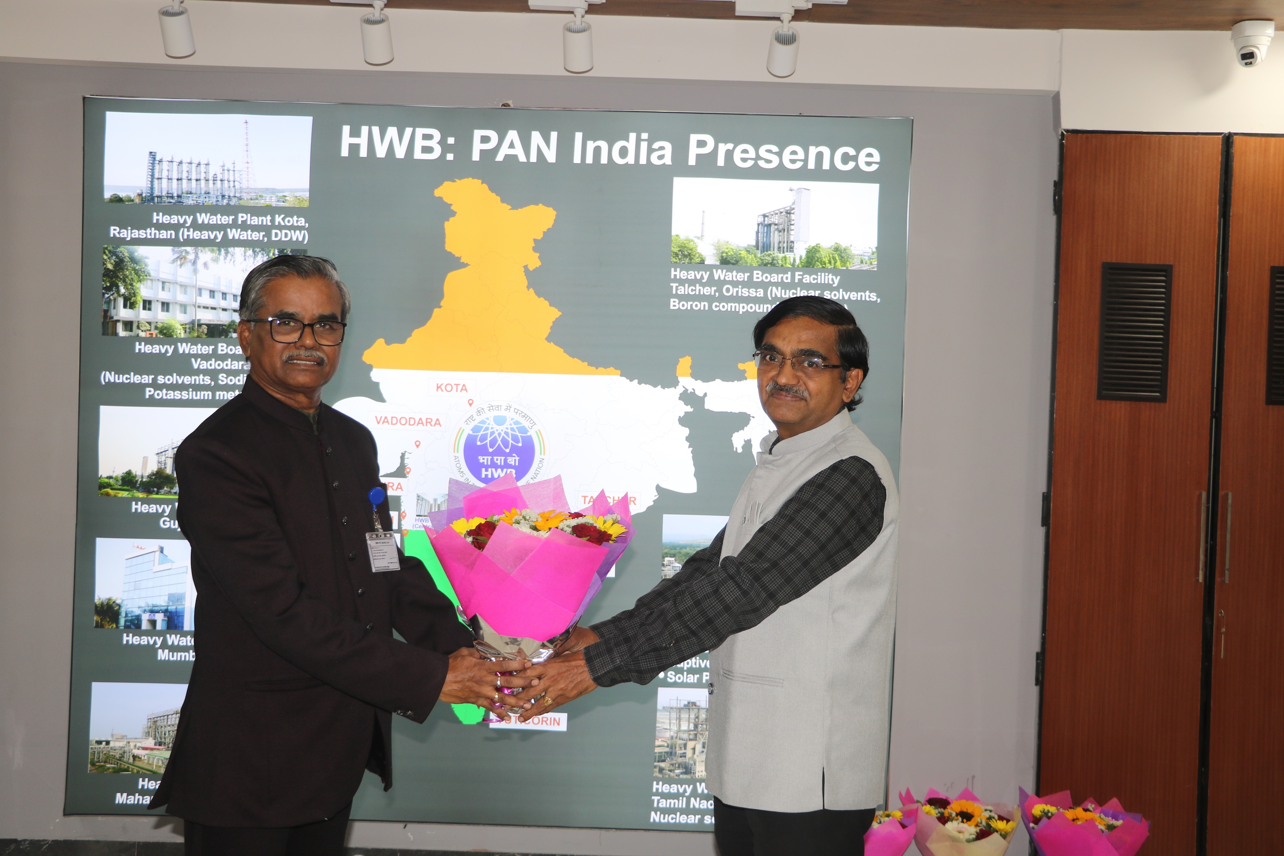 Inauguration of Entrance Lobby at 5th Floor, Heavy Water Board on 2nd January 2025 by Dr. U. Kamachi Mudali, Vice Chancellor, HBNI and Chief Guest