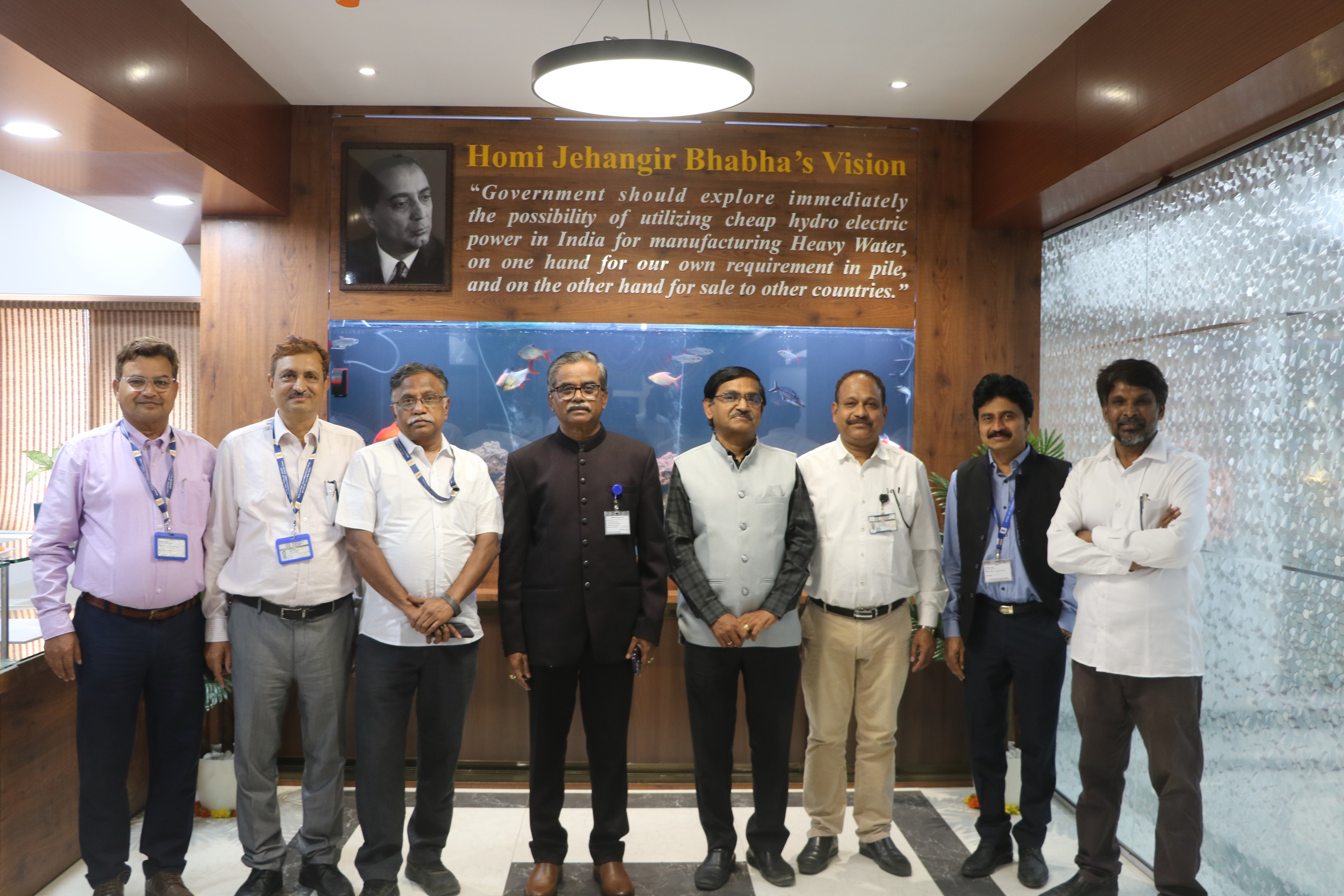 Inauguration of Entrance Lobby at 5th Floor, Heavy Water Board on 2nd January 2025 by Dr. U. Kamachi Mudali, Vice Chancellor, HBNI and Chief Guest