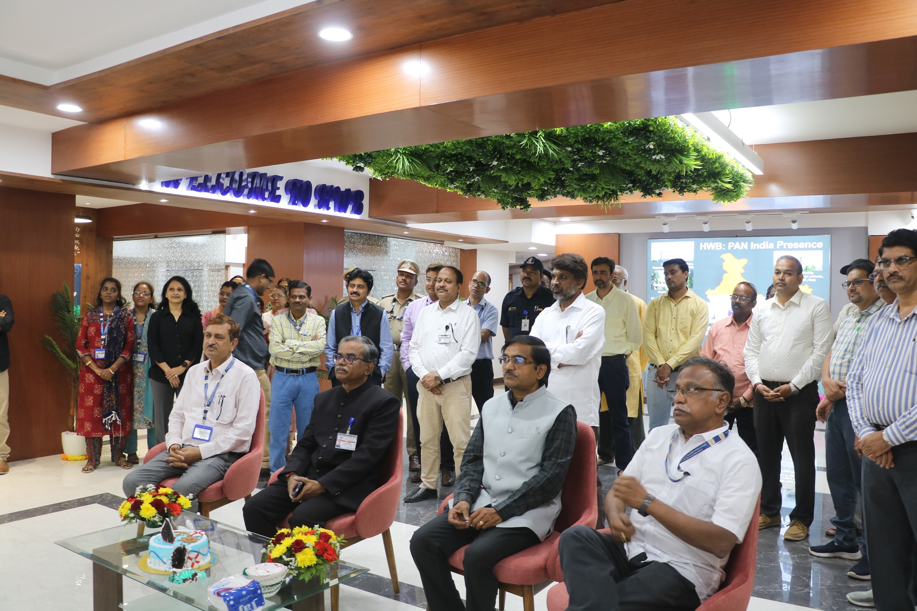 Inauguration of Entrance Lobby at 5th Floor, Heavy Water Board on 2nd January 2025 by Dr. U. Kamachi Mudali, Vice Chancellor, HBNI and Chief Guest