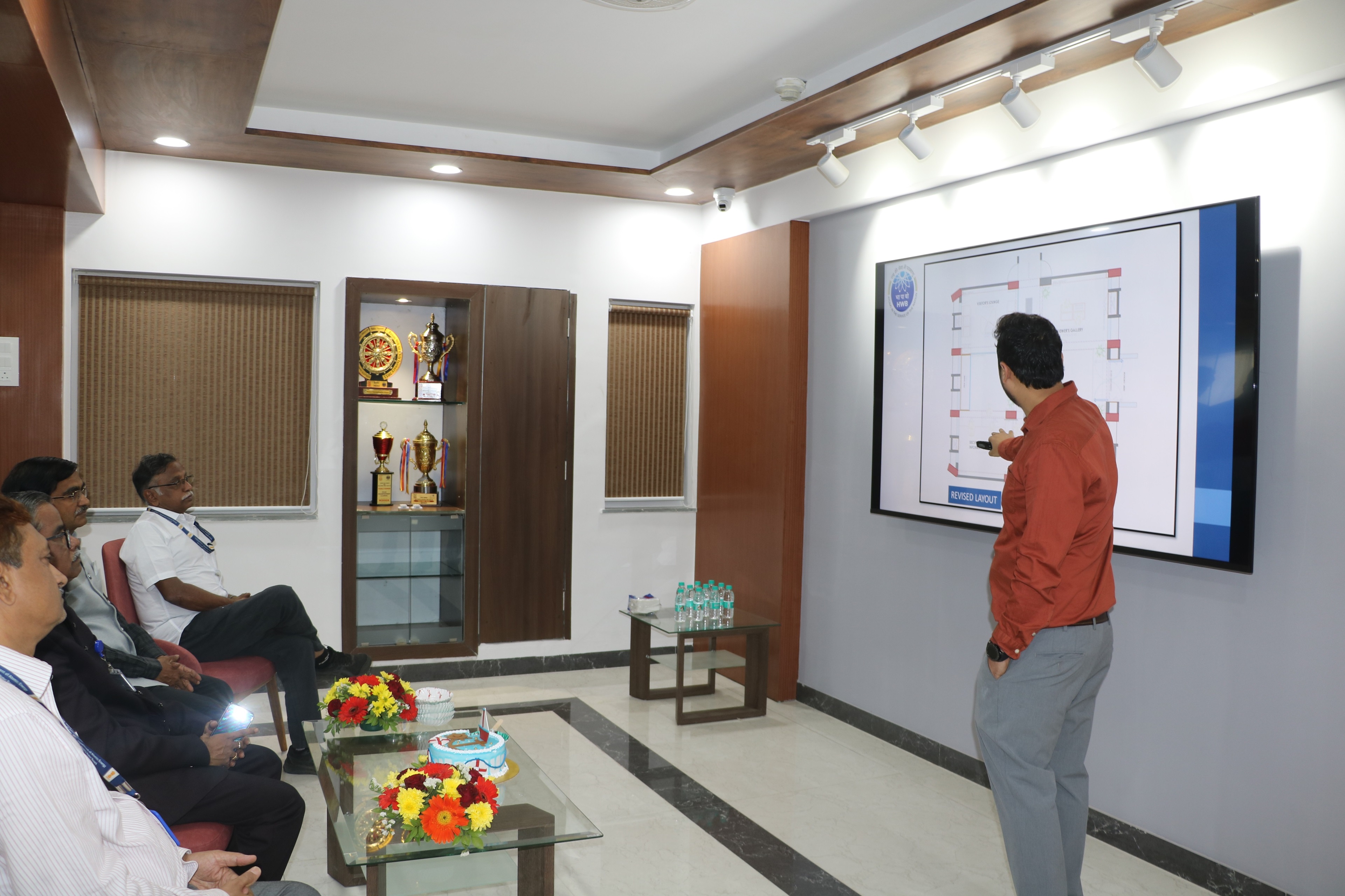 Inauguration of Entrance Lobby at 5th Floor, Heavy Water Board on 2nd January 2025 by Dr. U. Kamachi Mudali, Vice Chancellor, HBNI and Chief Guest