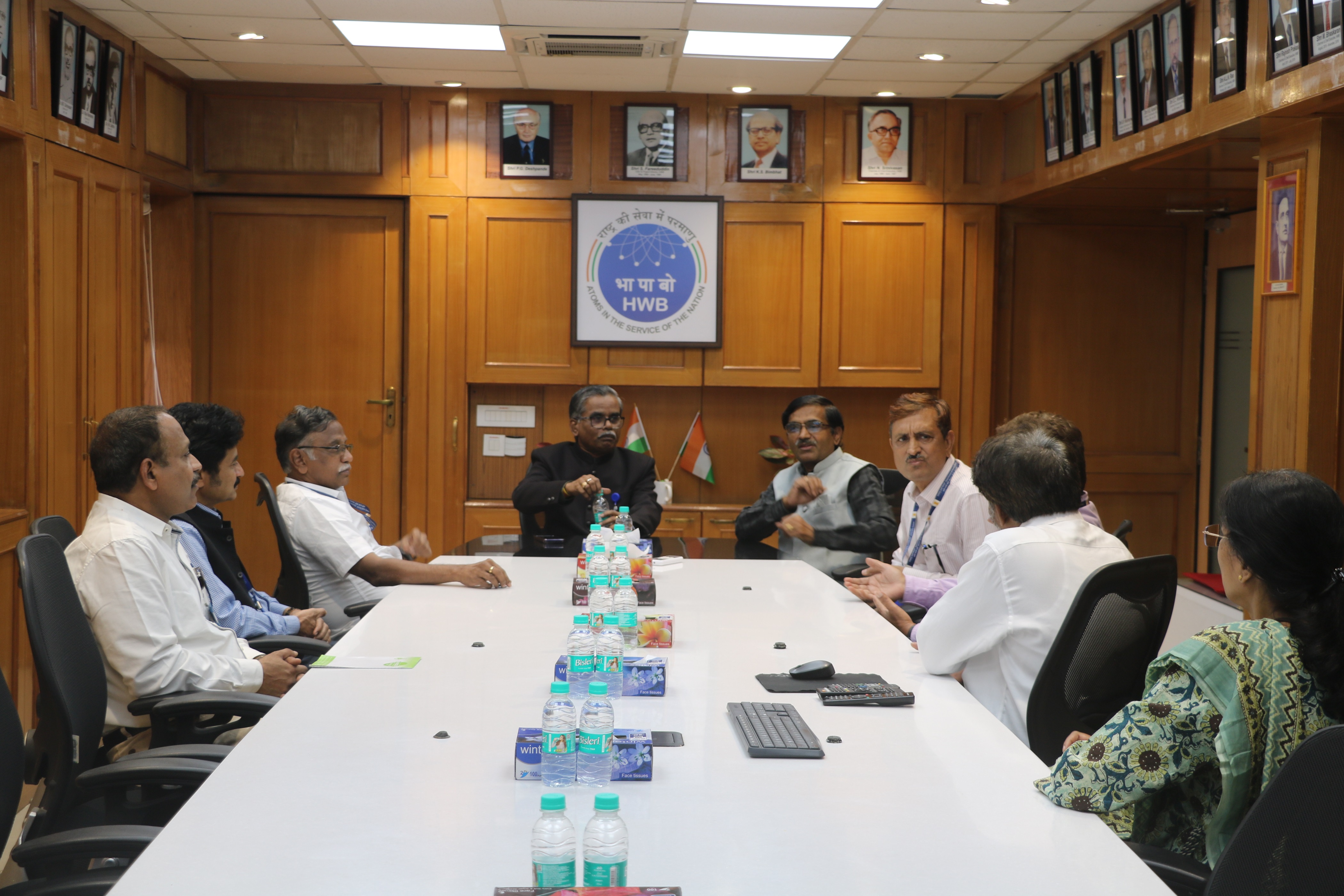 Inauguration of Entrance Lobby at 5th Floor, Heavy Water Board on 2nd January 2025 by Dr. U. Kamachi Mudali, Vice Chancellor, HBNI and Chief Guest