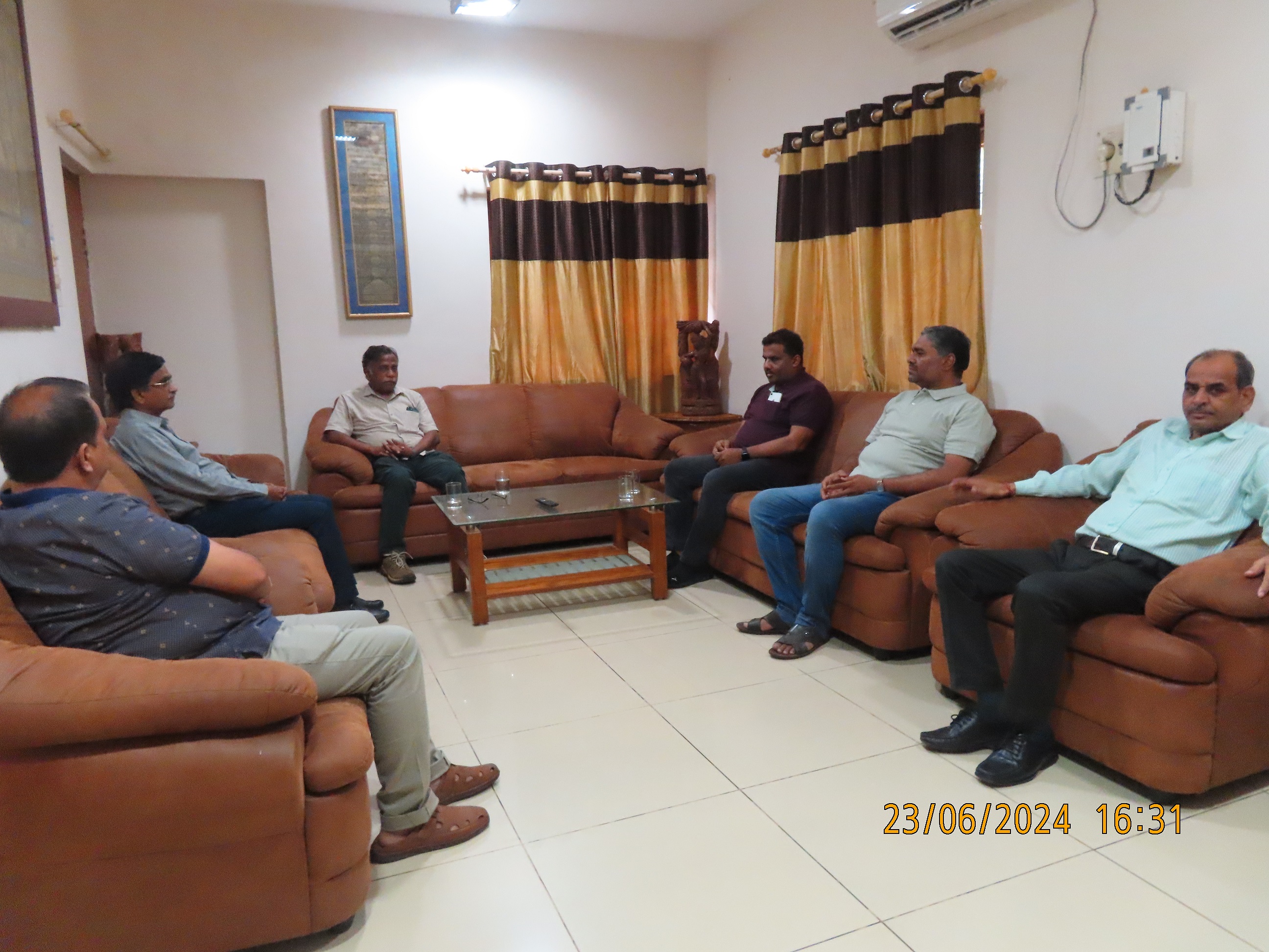 Visit of Shri S. Satyakumar, Chief Executive and Shri V.V.S.A. Prasad, Director (Operation), HWB to HWBF Talcher on 23rd & 24th June 2024