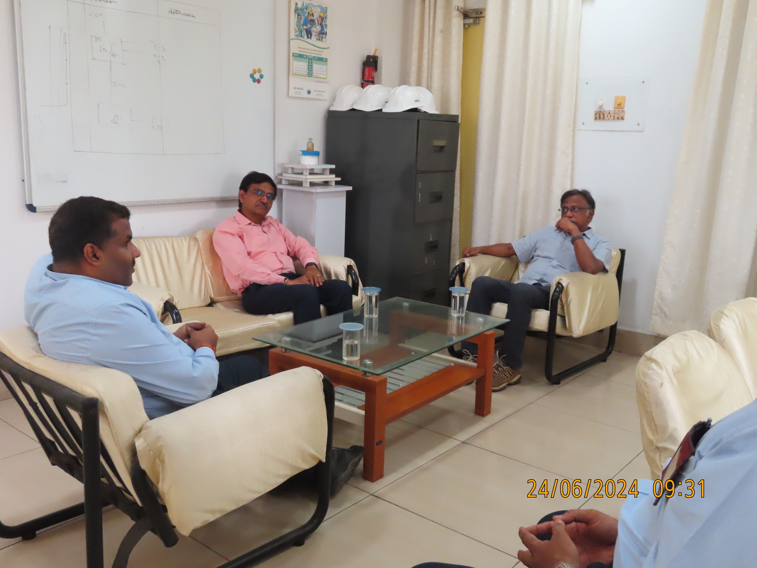 Visit of Shri S. Satyakumar, Chief Executive and Shri V.V.S.A. Prasad, Director (Operation), HWB to HWBF Talcher on 23rd & 24th June 2024