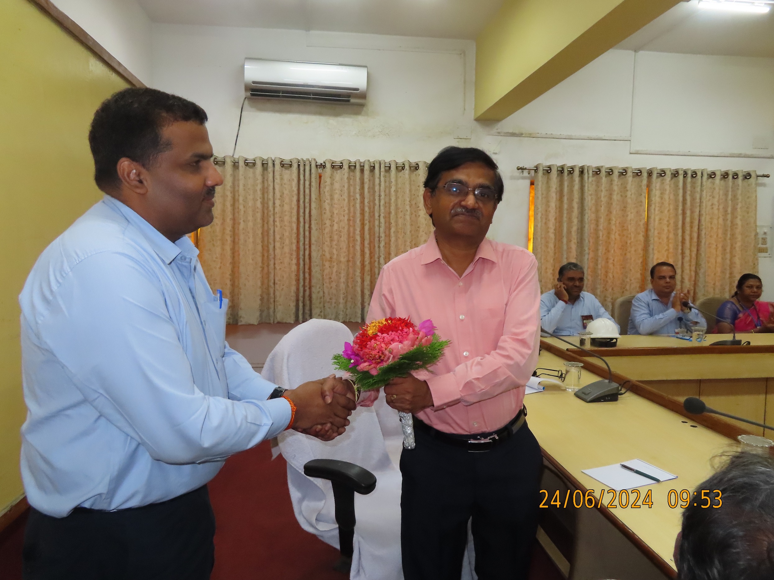 Visit of Shri S. Satyakumar, Chief Executive and Shri V.V.S.A. Prasad, Director (Operation), HWB to HWBF Talcher on 23rd & 24th June 2024