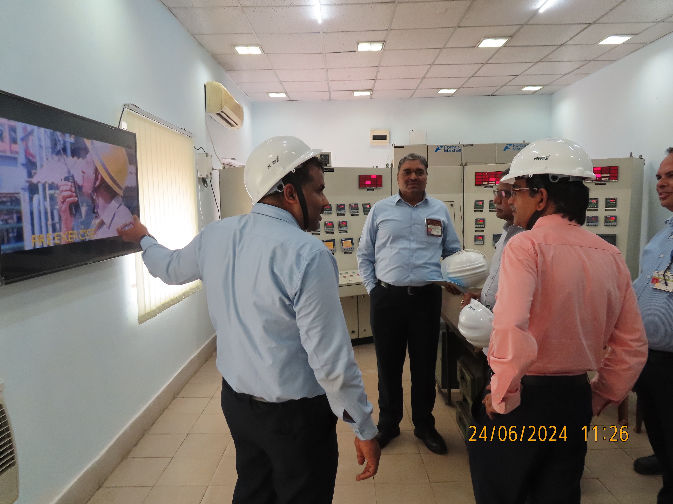 Visit of Shri S. Satyakumar, Chief Executive and Shri V.V.S.A. Prasad, Director (Operation), HWB to HWBF Talcher on 23rd & 24th June 2024