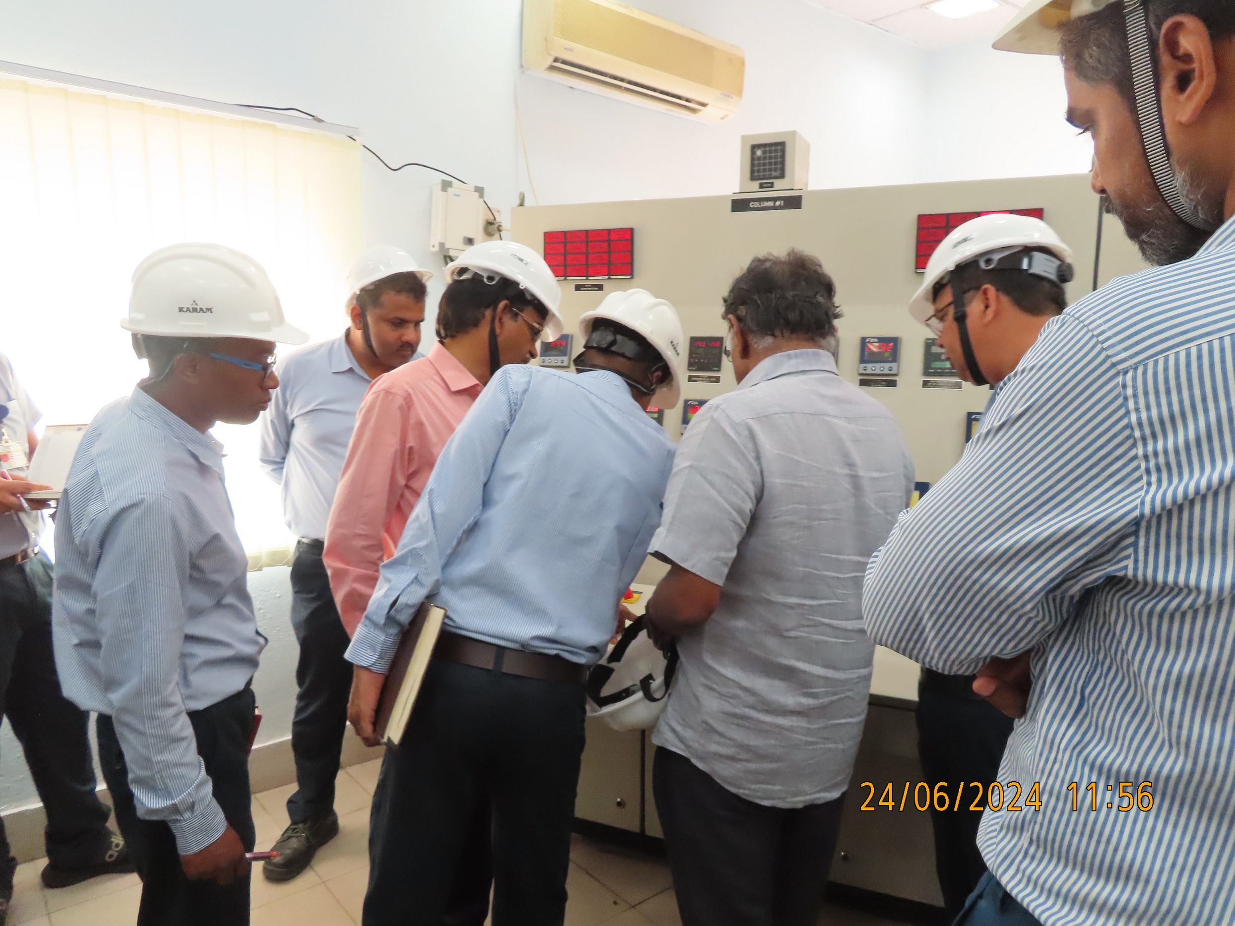 Visit of Shri S. Satyakumar, Chief Executive and Shri V.V.S.A. Prasad, Director (Operation), HWB to HWBF Talcher on 23rd & 24th June 2024