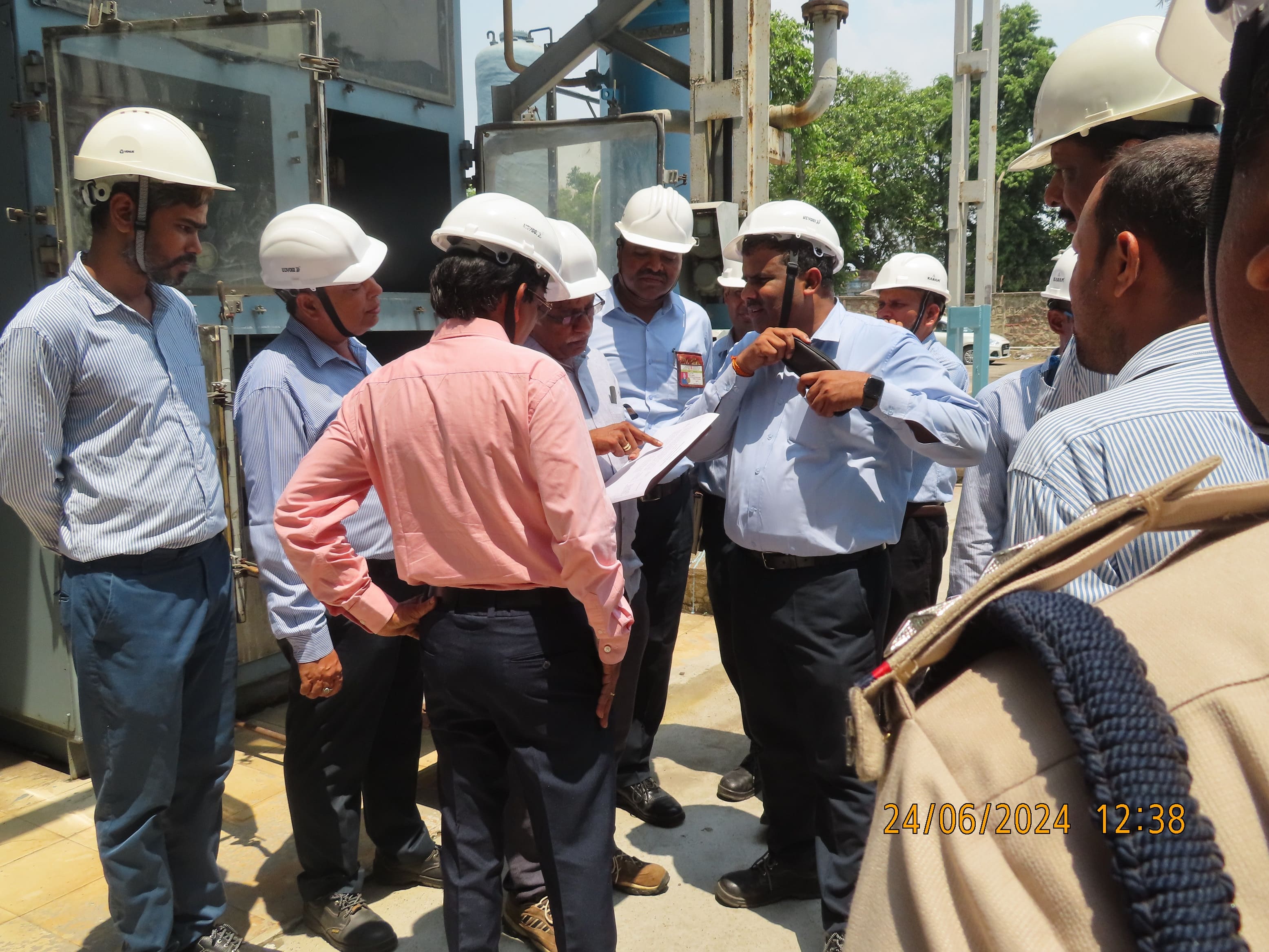 Visit of Shri S. Satyakumar, Chief Executive and Shri V.V.S.A. Prasad, Director (Operation), HWB to HWBF Talcher on 23rd & 24th June 2024