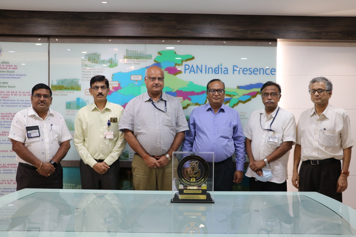 AERB's Industrial Safety Award-2019 in the category of "R&D and Other Low Risk Units' to HWP Tuticorin