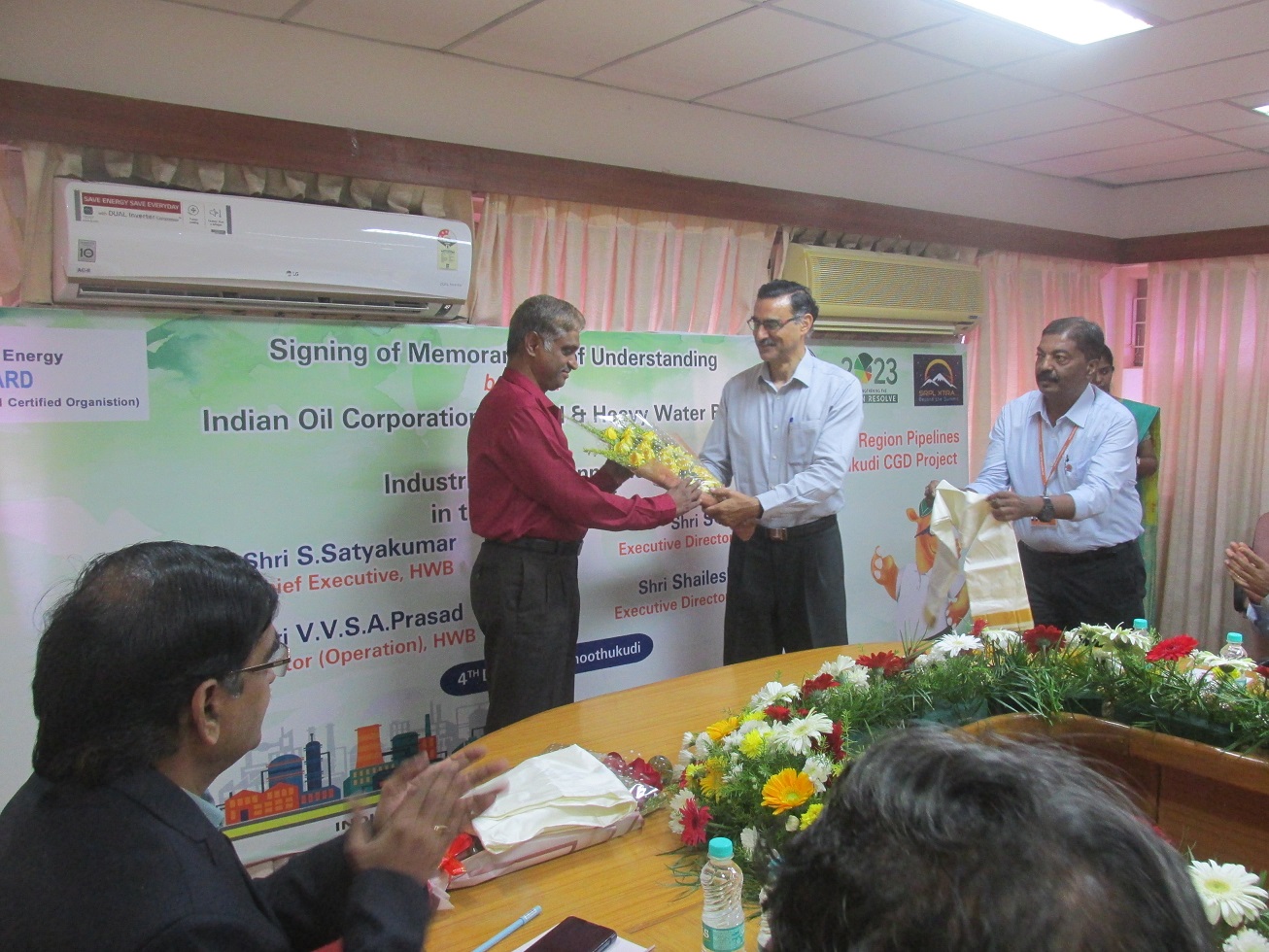 Signing of Agreement with M/s IOCL for supply and transmission of Natural Gas to HWP, Tuticorin on 4th December 2023