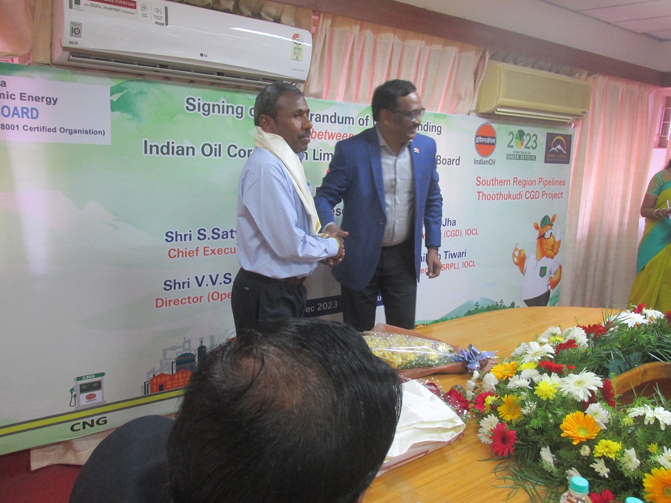 Signing of Agreement with M/s IOCL for supply and transmission of Natural Gas to HWP, Tuticorin on 4th December 2023